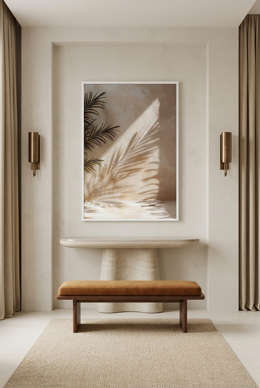 L’Areca et son Ombre cadre blanc