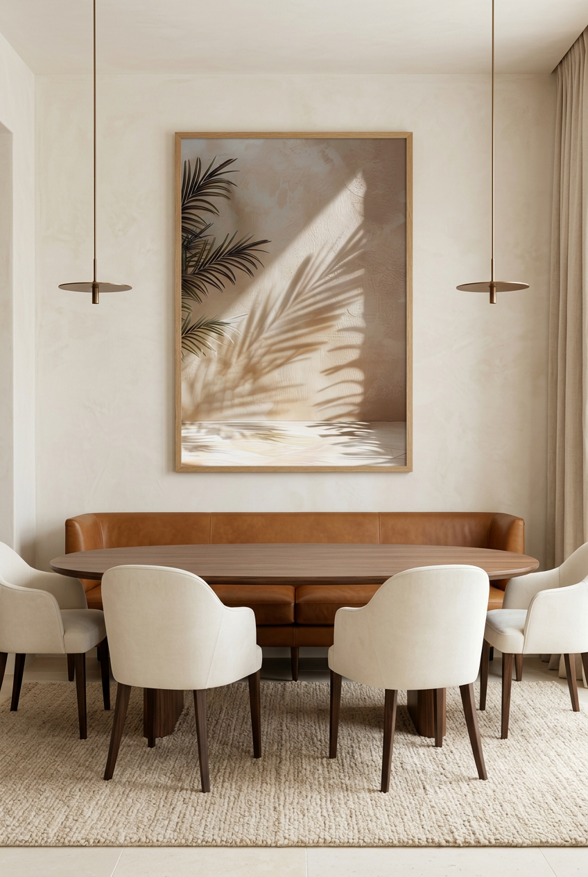 L’Areca et son Ombre cadre chêne