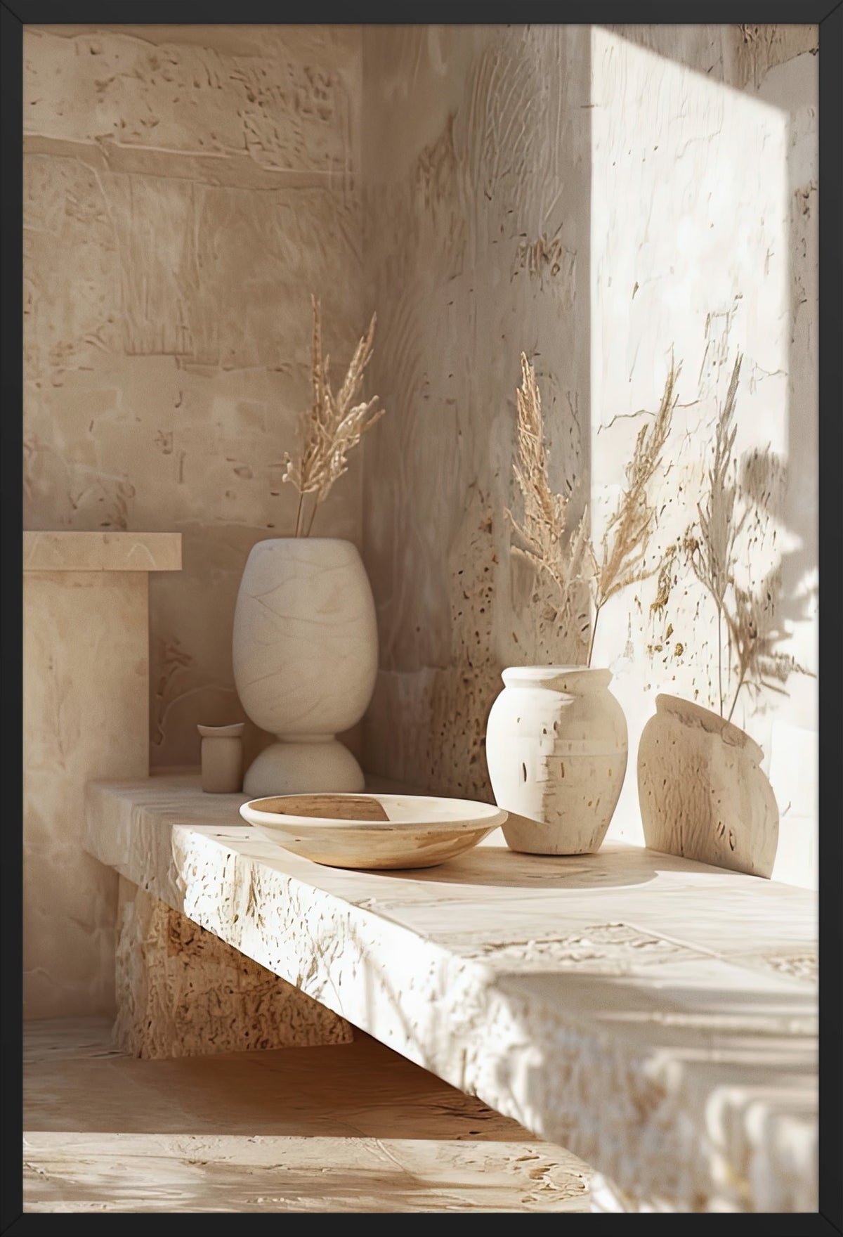 The Concrete Studio — poster in a black frame, front view