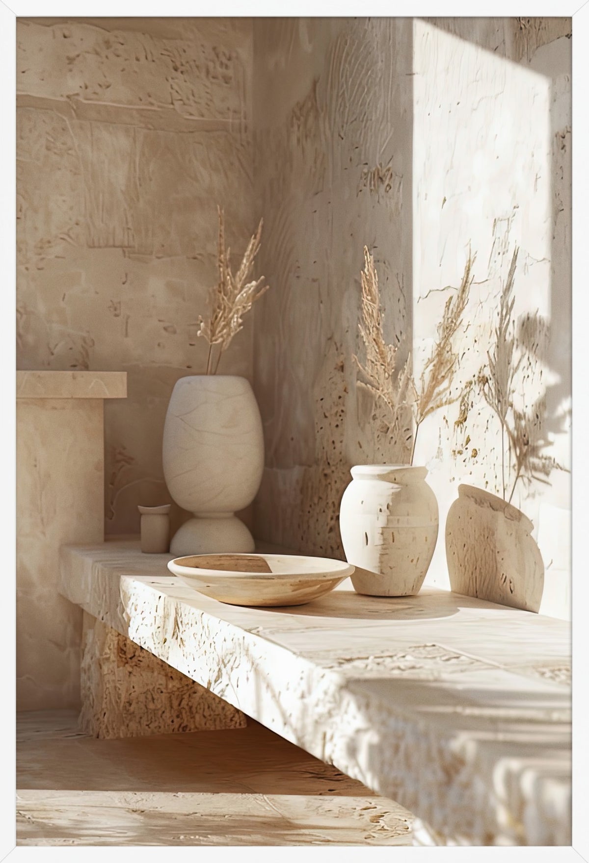 The Concrete Studio — poster in a white frame, front view