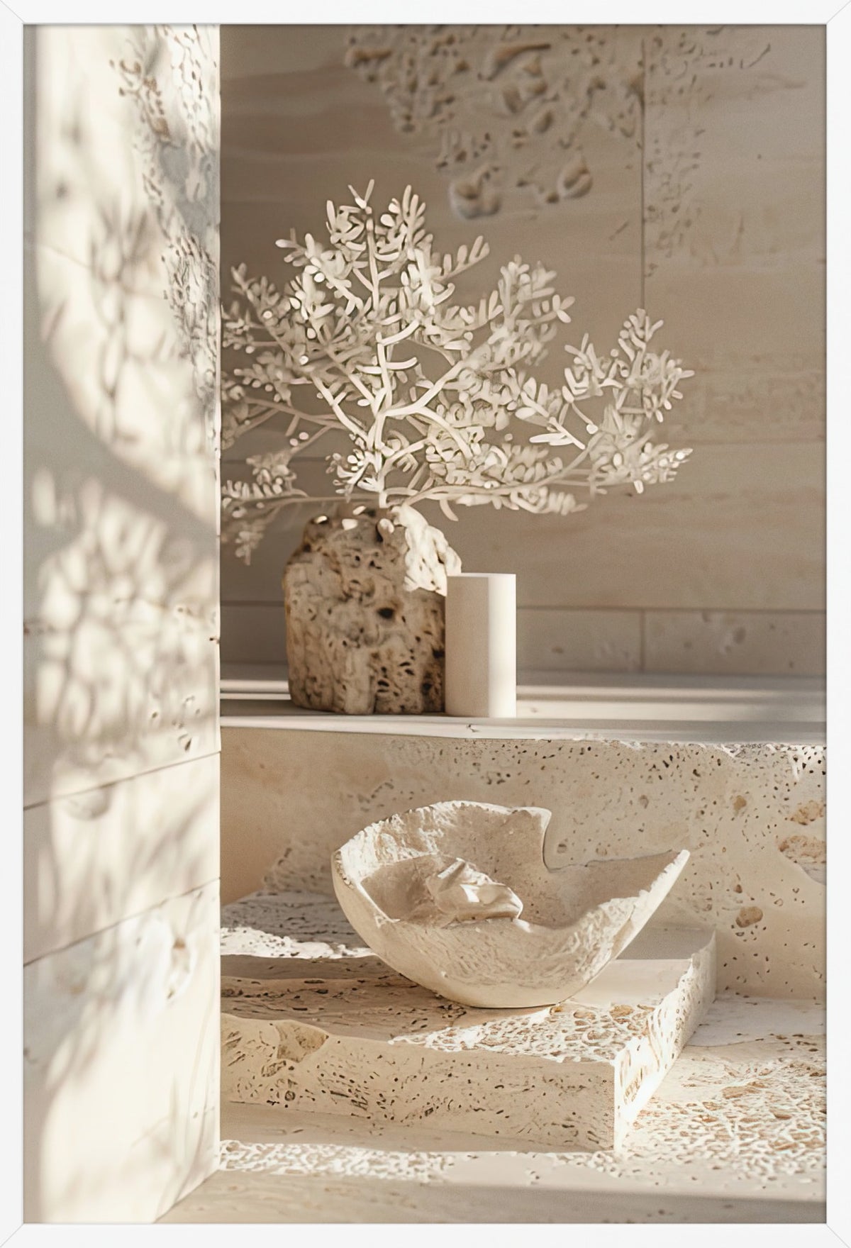 The White Altar — poster in a white frame, front view
