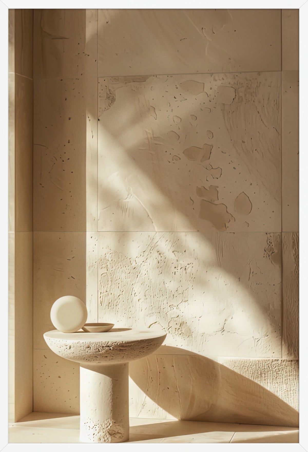 The Stone Altar — poster in a white frame, front view