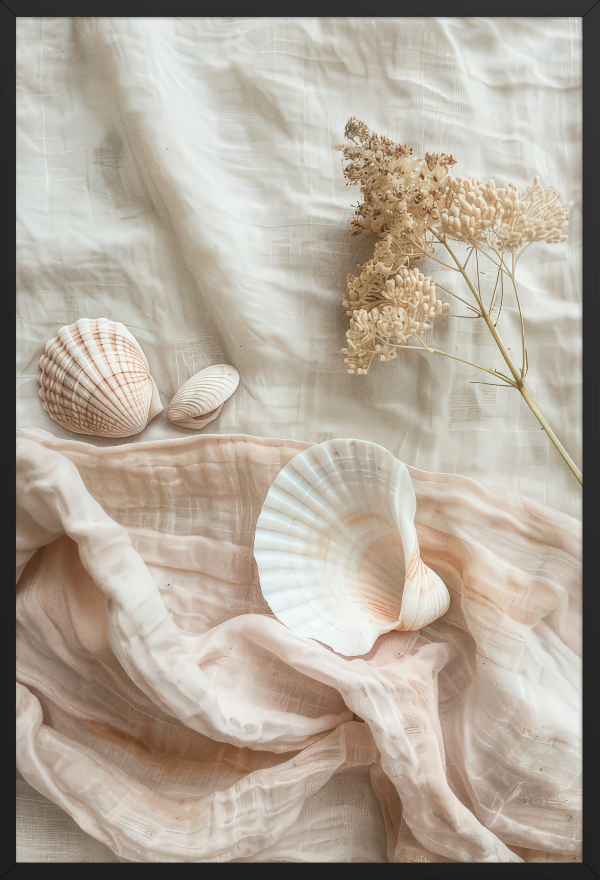 The Foam — poster in a black frame, front view