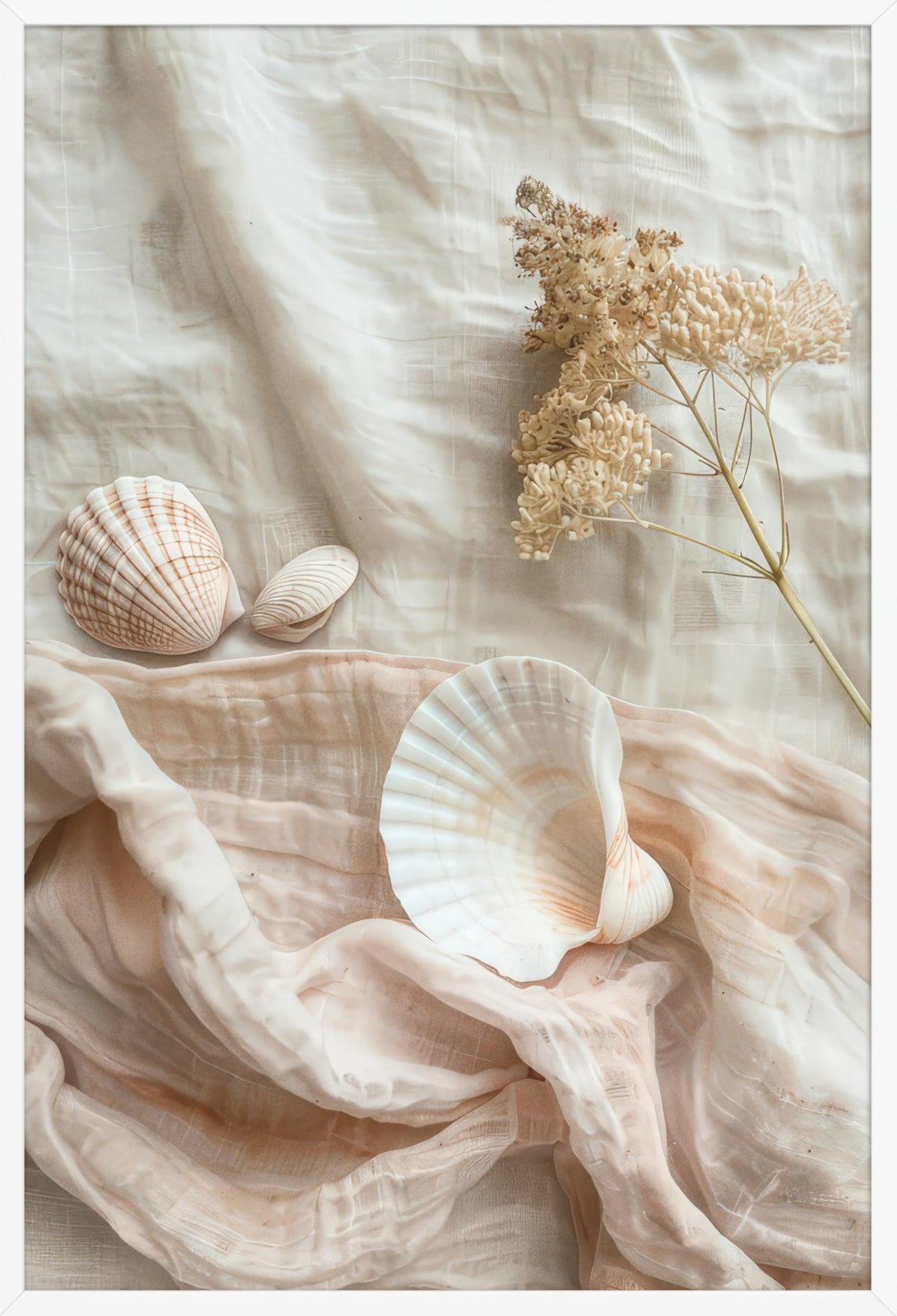 The Foam — poster in a white frame, front view