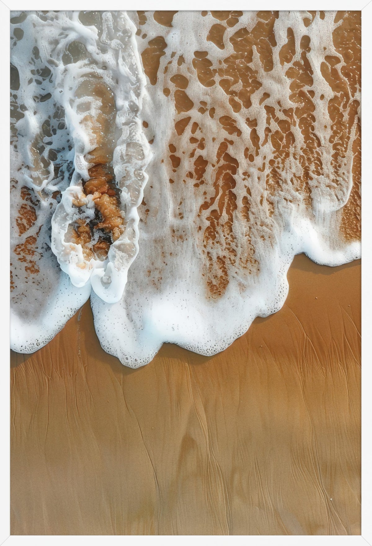 The Golden Foam — poster in a white frame, front view