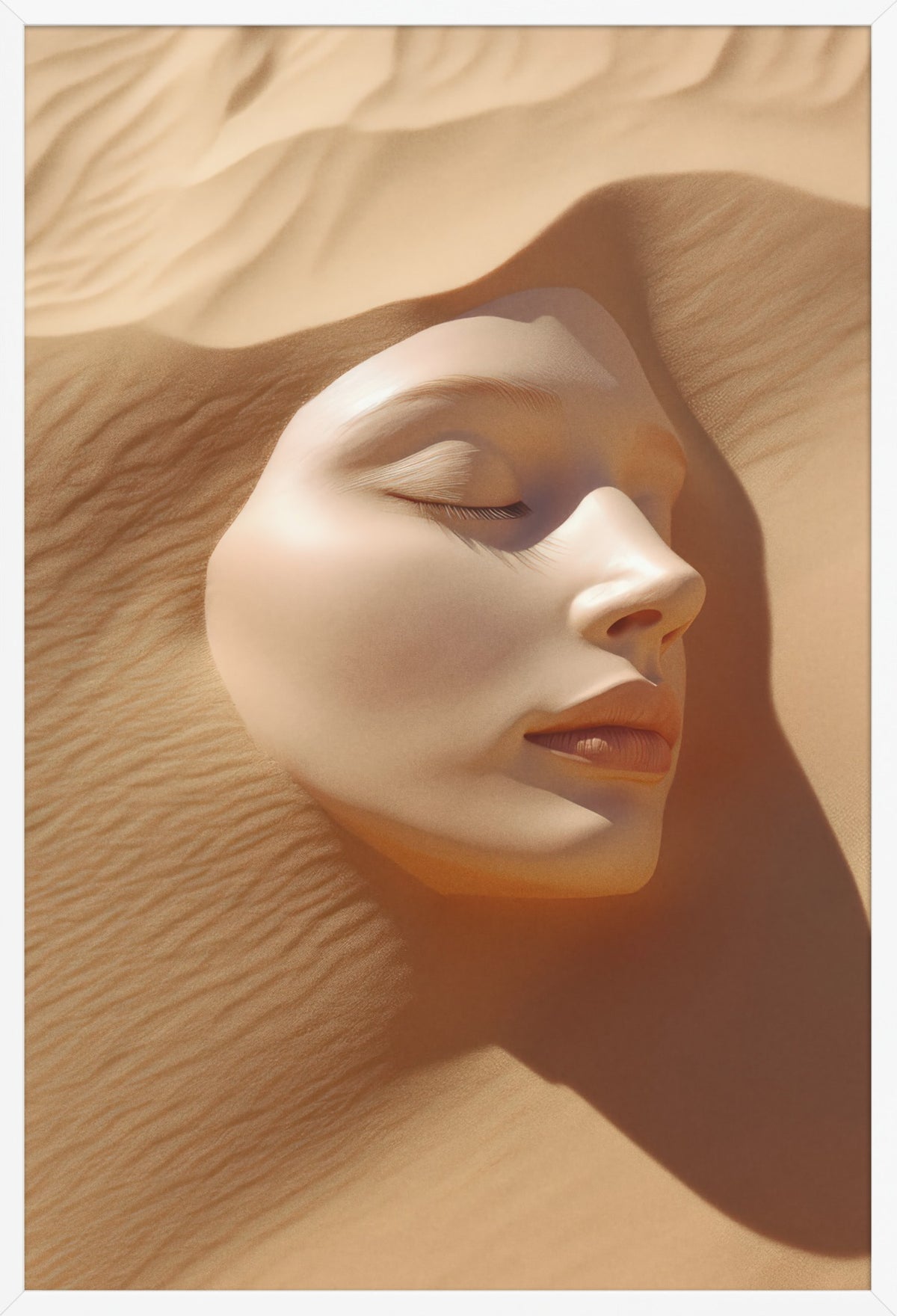 The Desert Child — poster in a white frame, front view