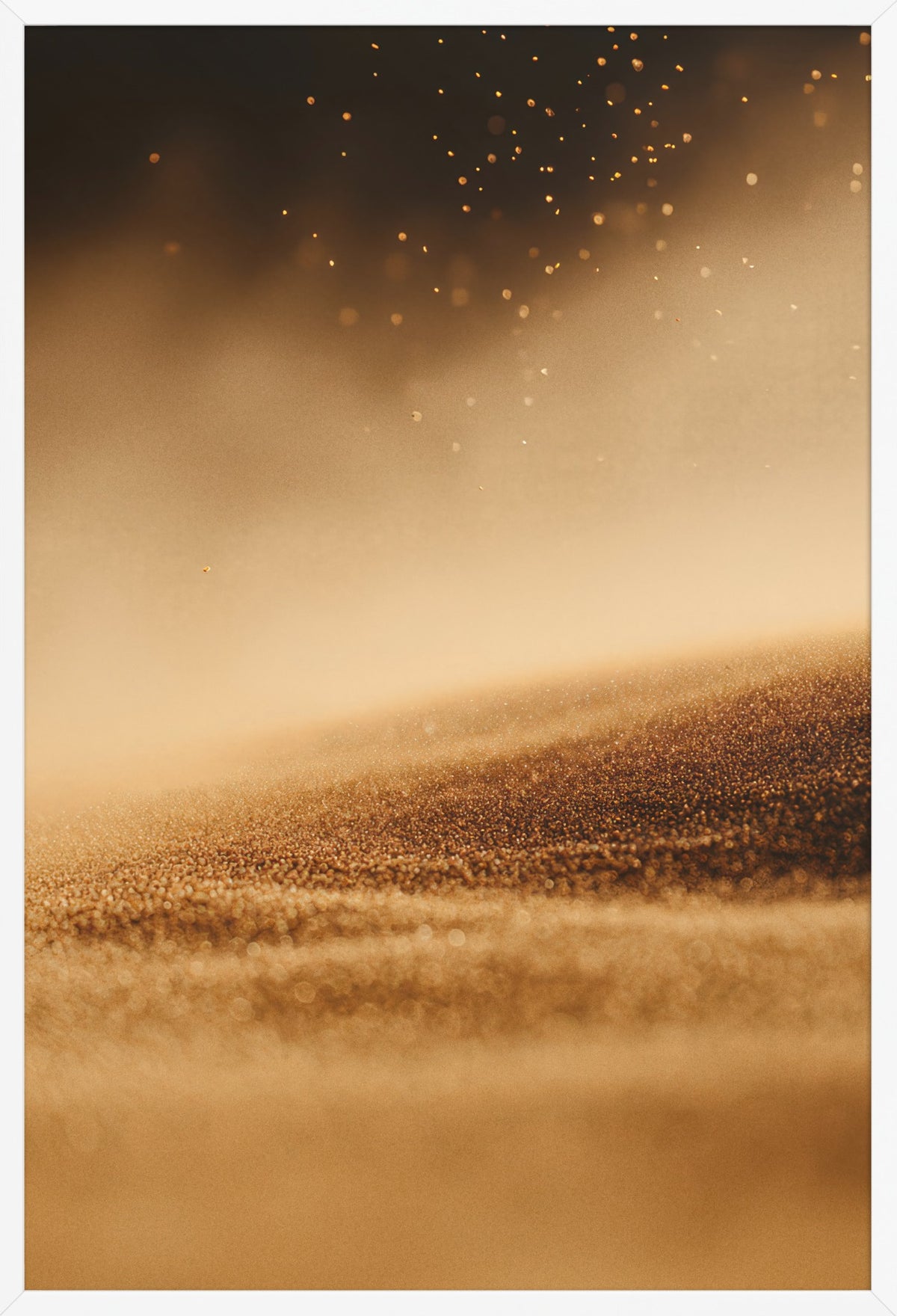 The Flight of the Sand — poster in a white frame, front view