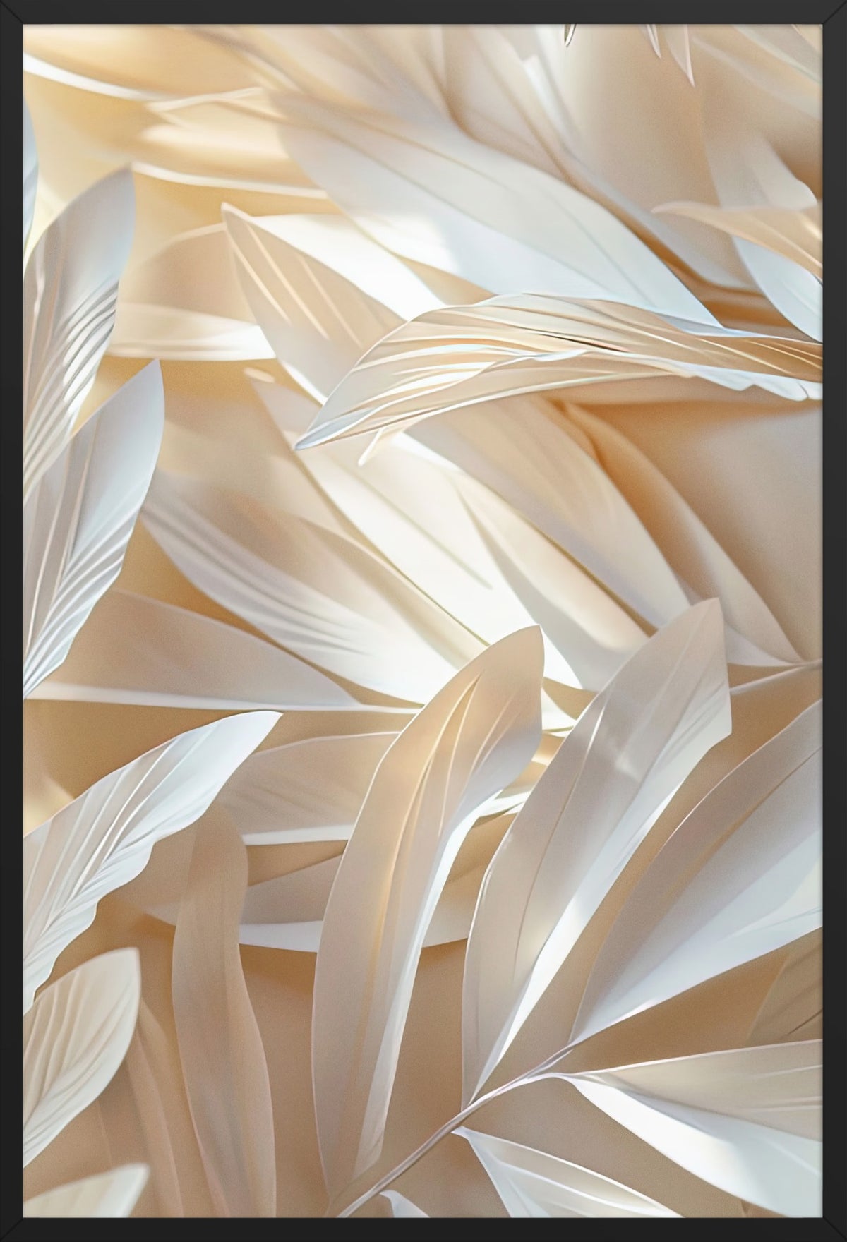 The Ivory Flight — poster in a black frame, front view