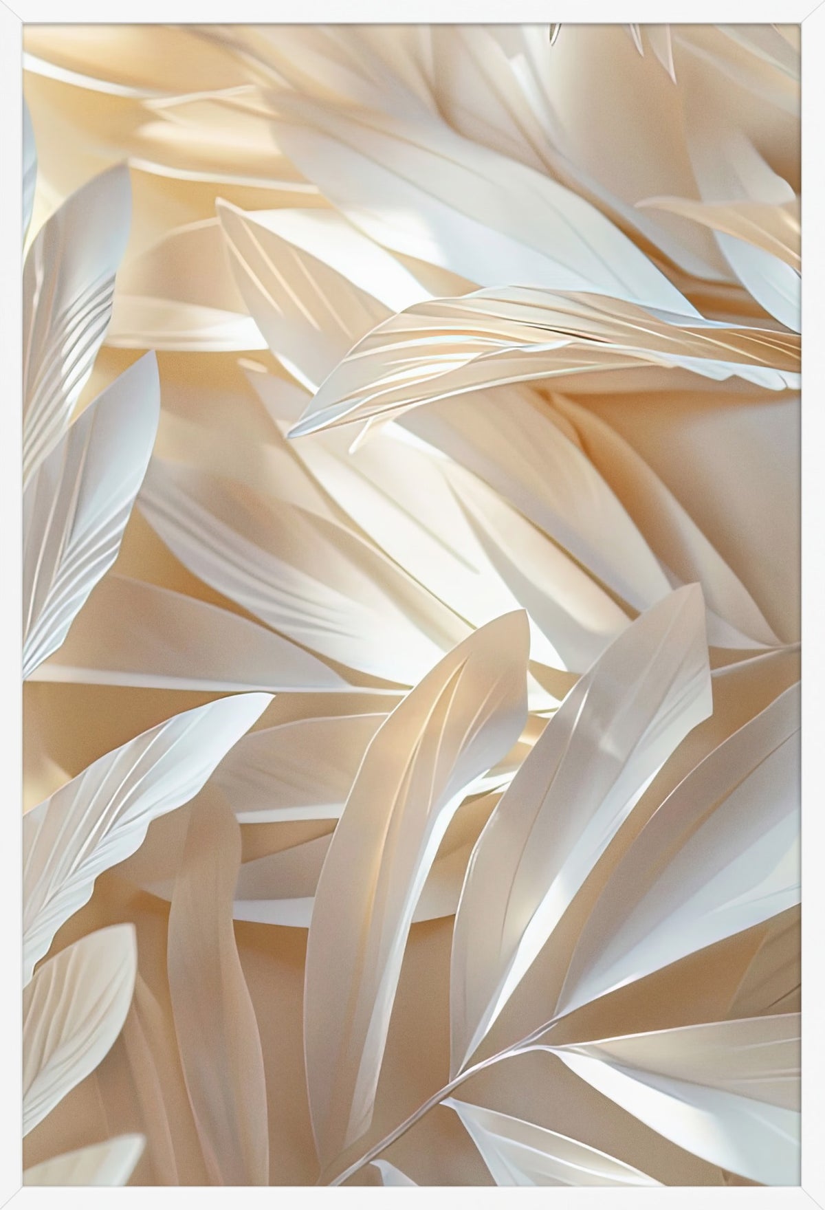The Ivory Flight — poster in a white frame, front view