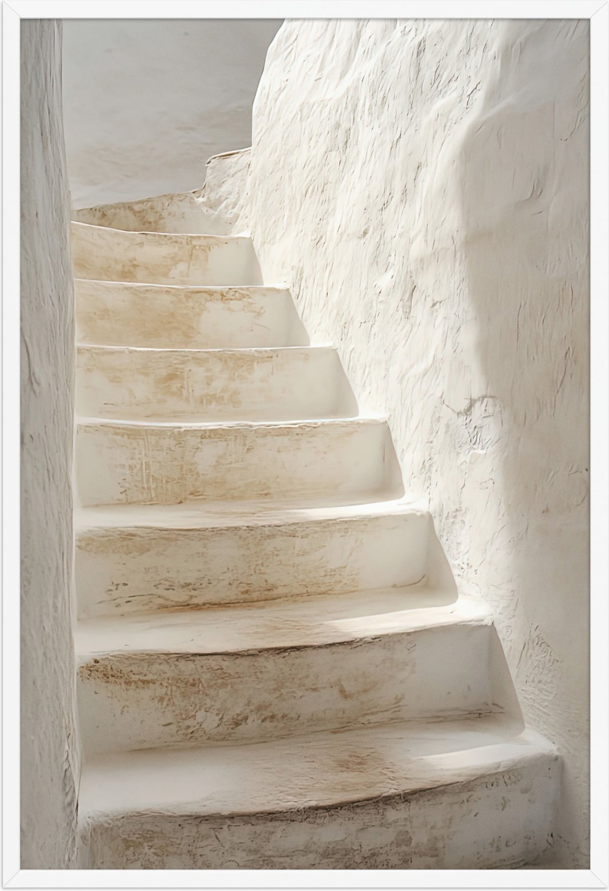 L’Escalier de Chaux — affiche encadrée blanche, 61 × 91 cm
