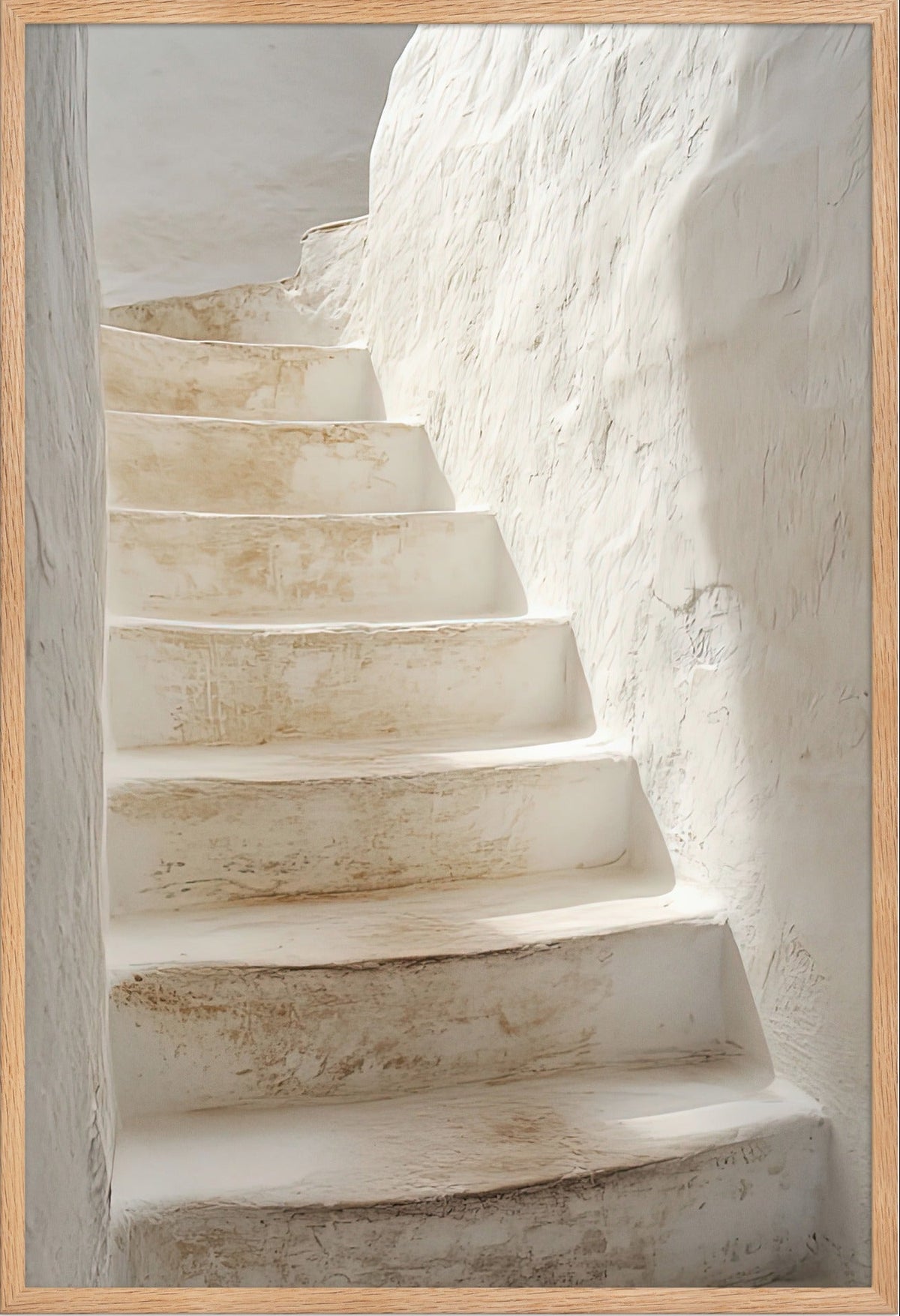 L’Escalier de Chaux — affiche encadrée chêne massif, 61 × 91 cm
