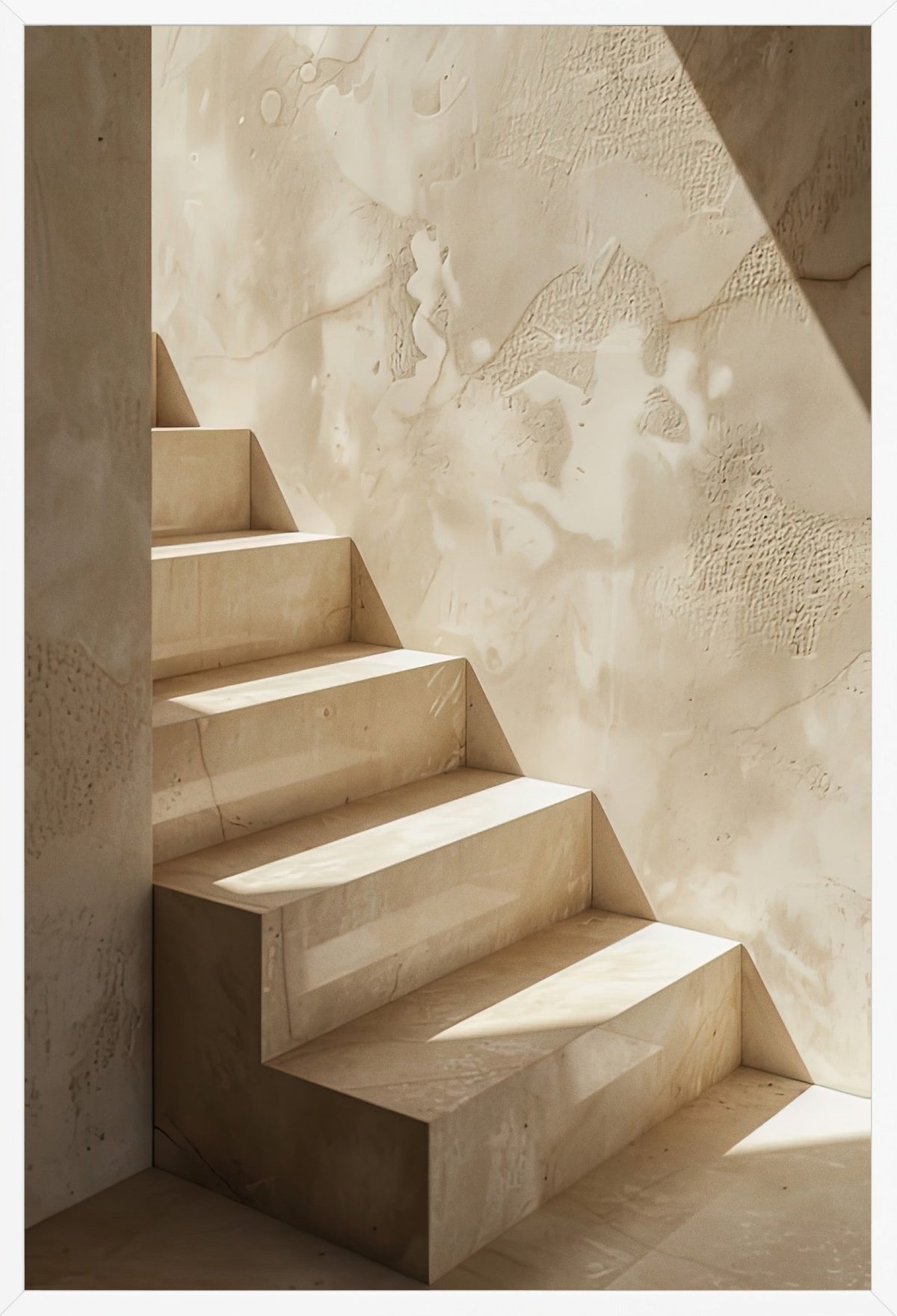 The Mother-of-Pearl Staircase — poster in a white frame, front view
