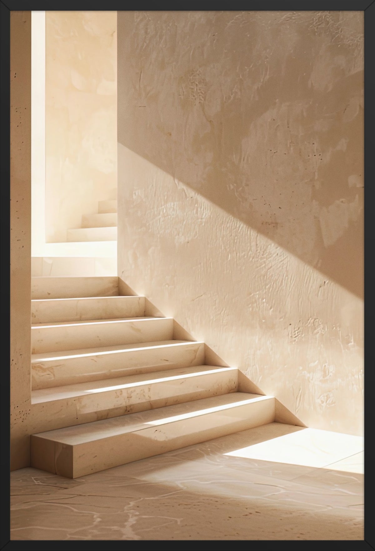 The Sand Staircase — poster in a black frame, front view