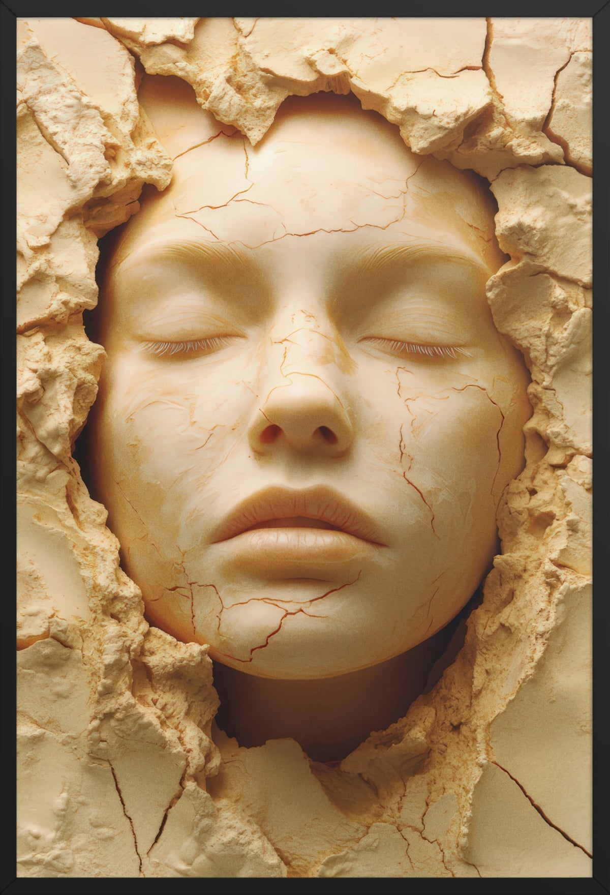 The Awakening of Clay — poster in a black frame, front view