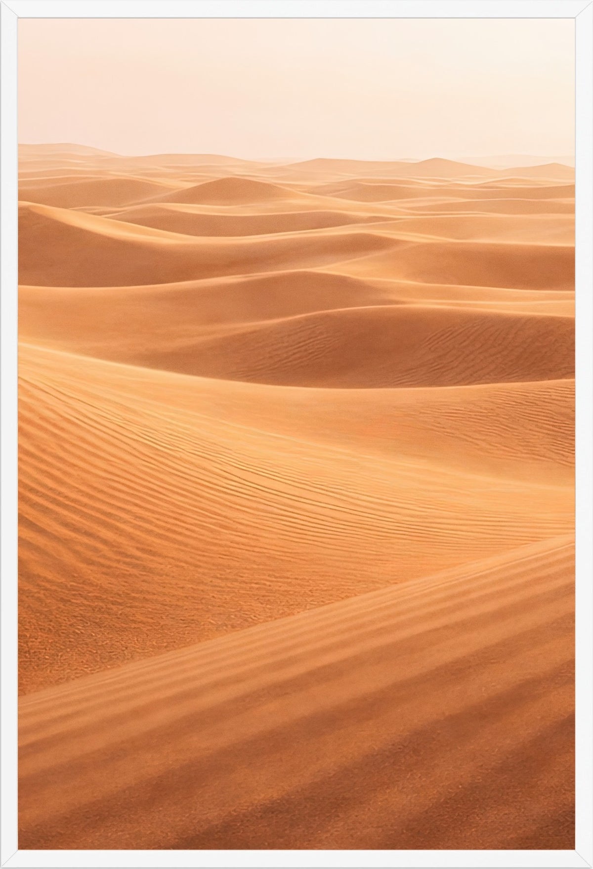 The Dune Horizon — white frame, 61 × 91 cm