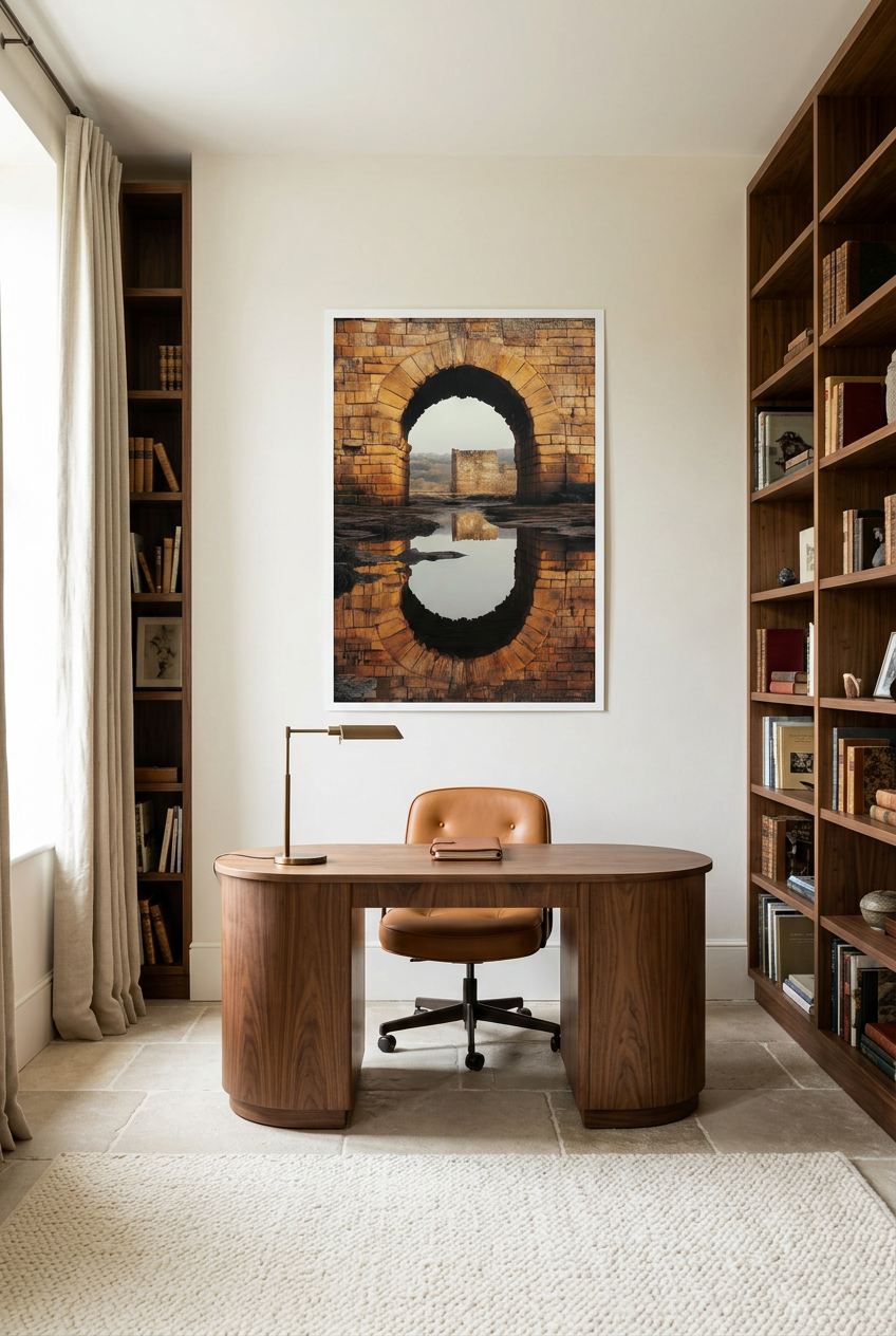Het Oog van het Kasteel — poster in een werkkamer