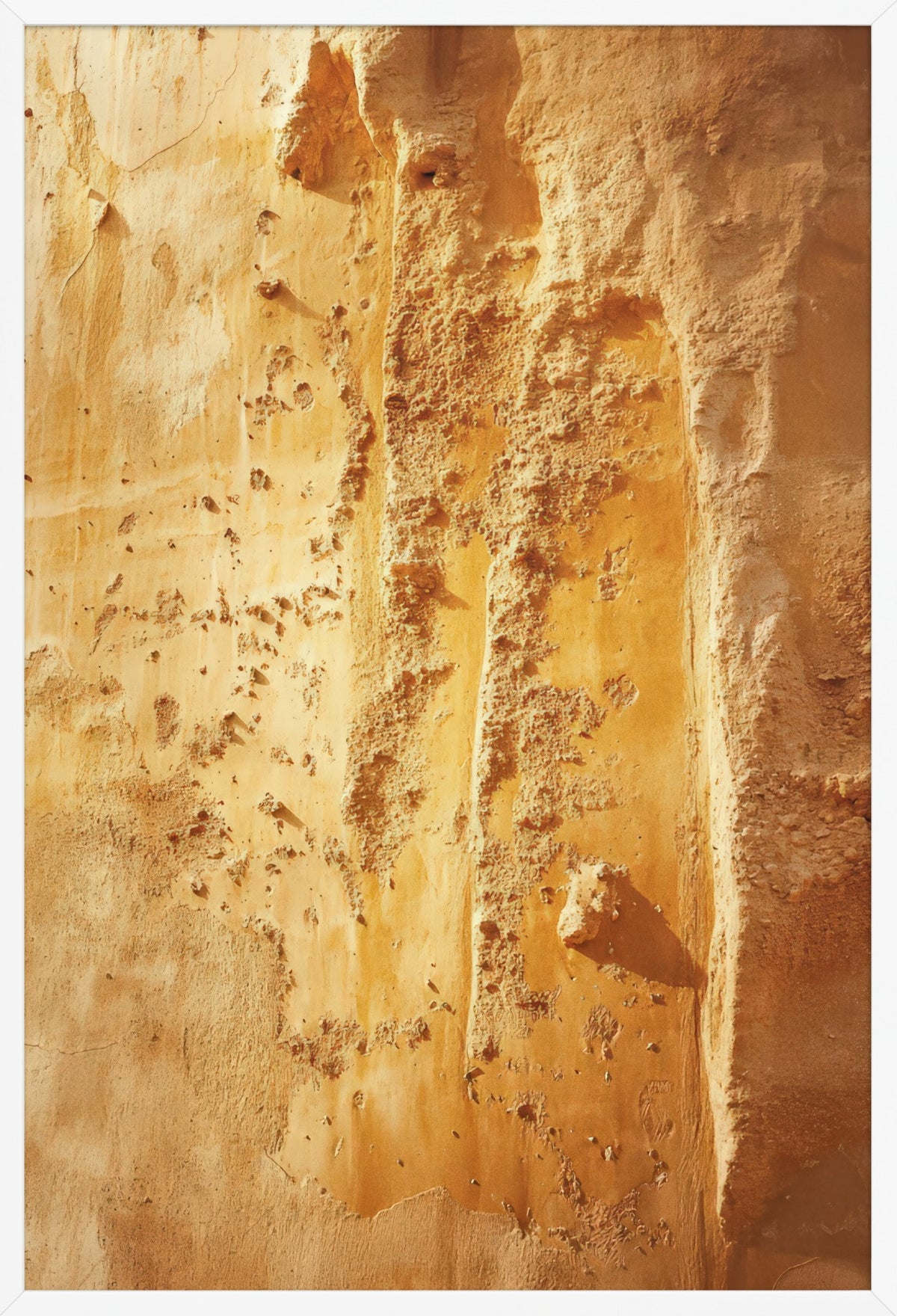 The Vivid Ochre — poster in a white frame, front view