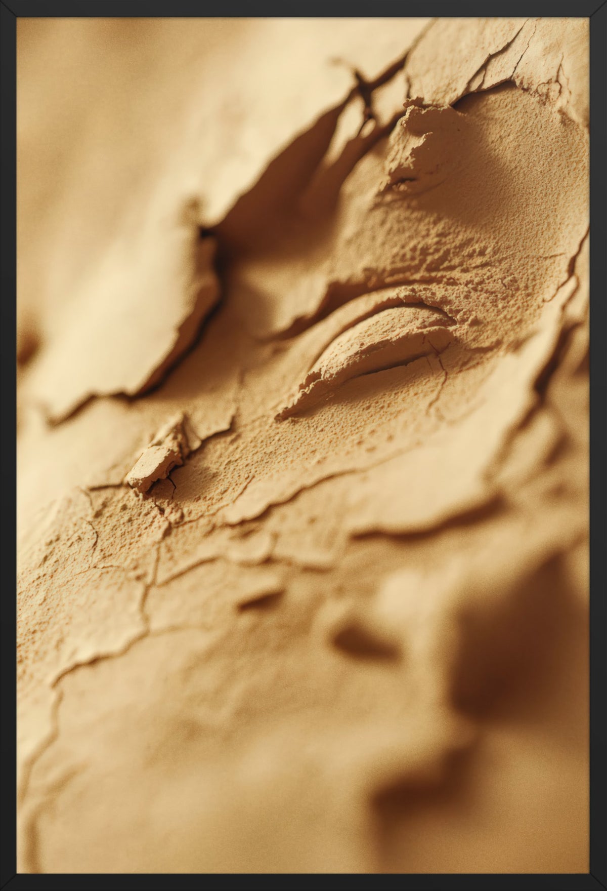 The Sand Eye — poster in a black frame, front view