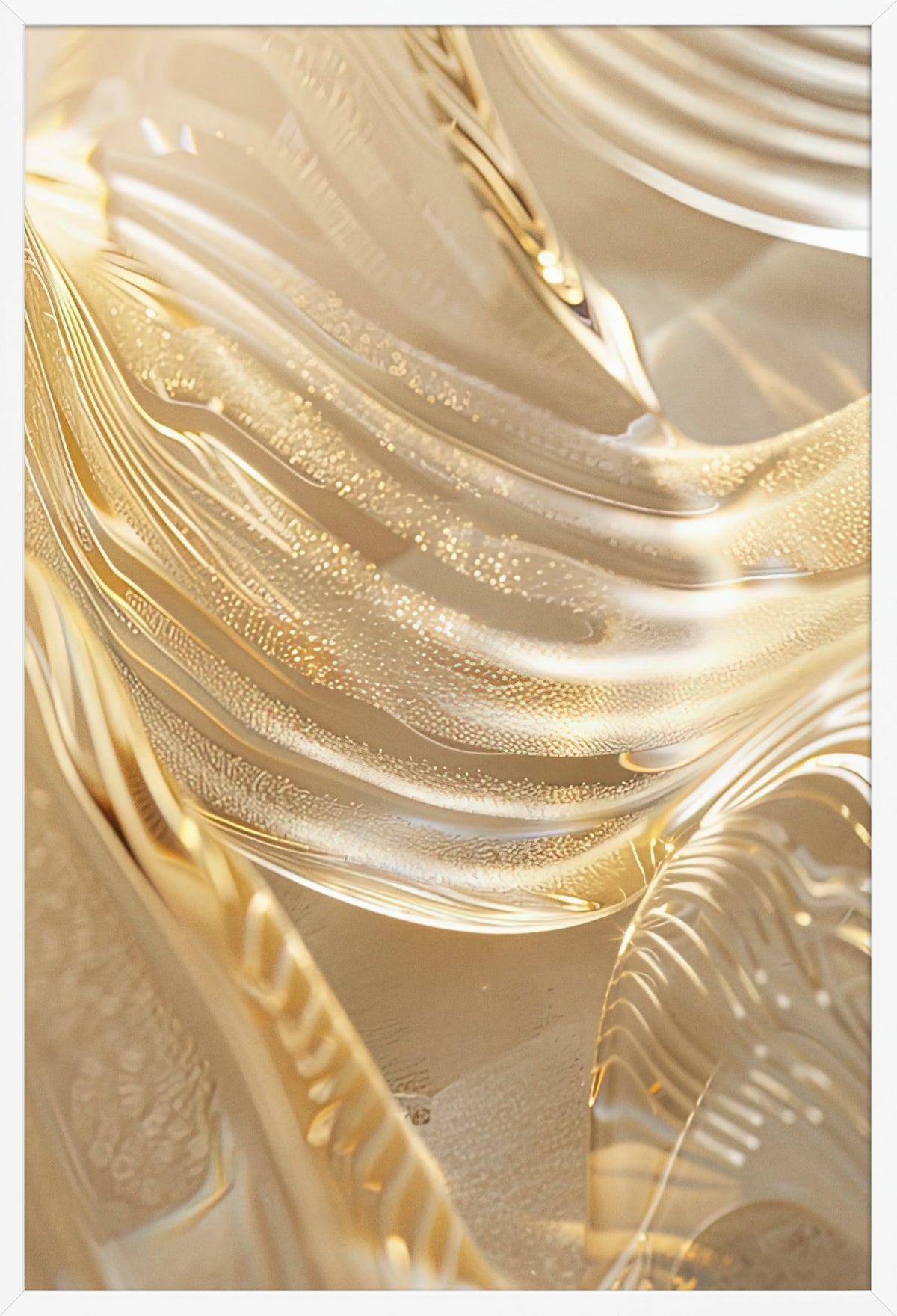 Molten Gold — poster in a white frame, front view