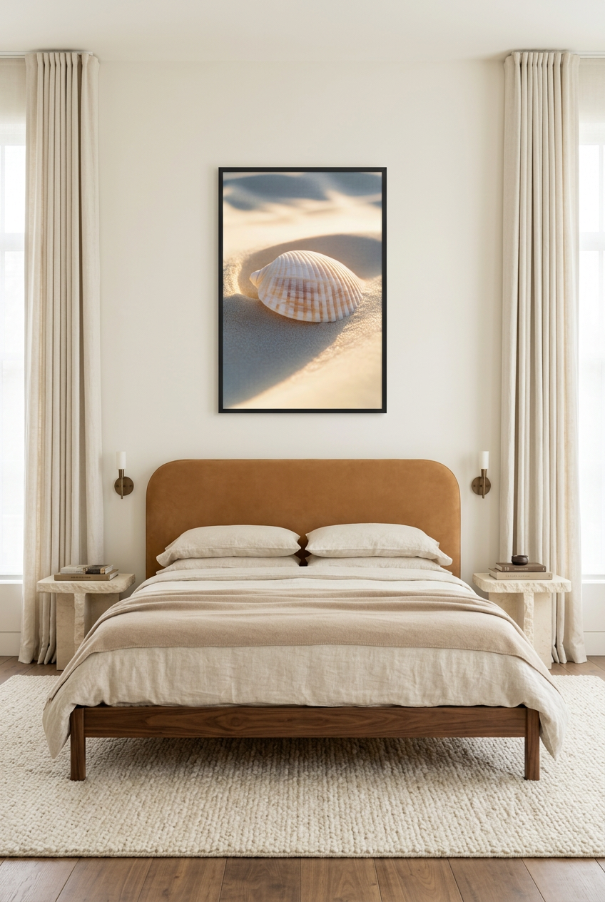 The Forgotten — poster in a black frame above a bed