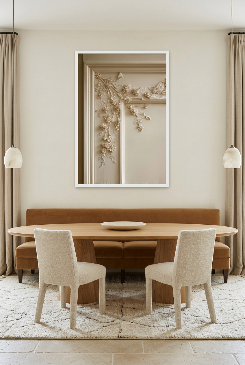 La Boiserie cadre blanc