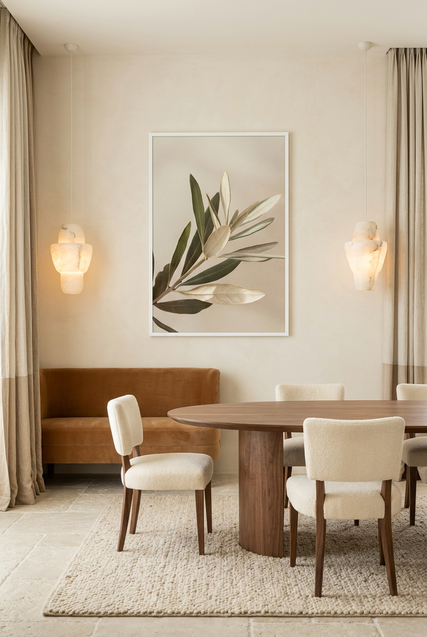 La Branche d’Olivier Vert Olive cadre blanc