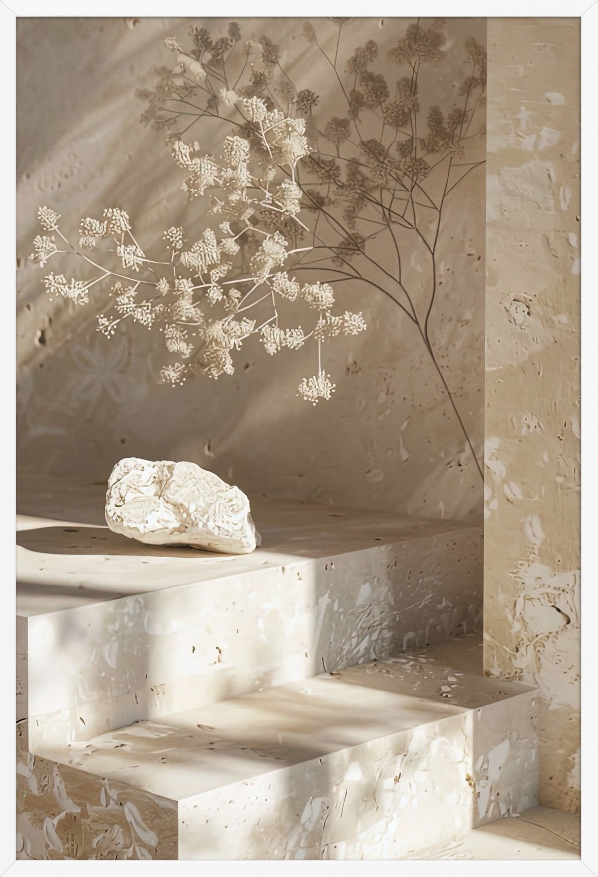 The Branch and the Stone — poster in a white frame, front view