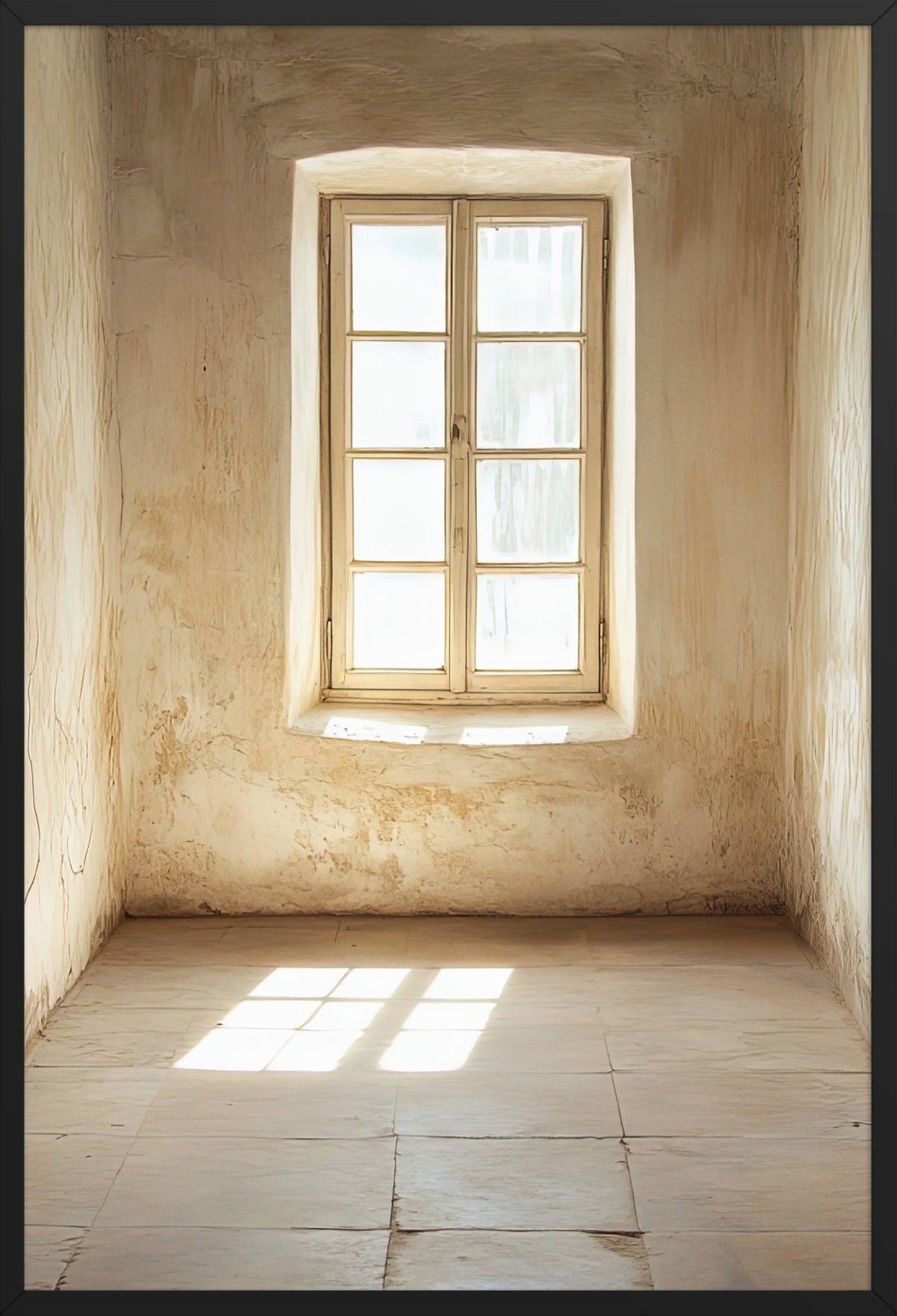 The Room of Light — poster in a black frame, front view