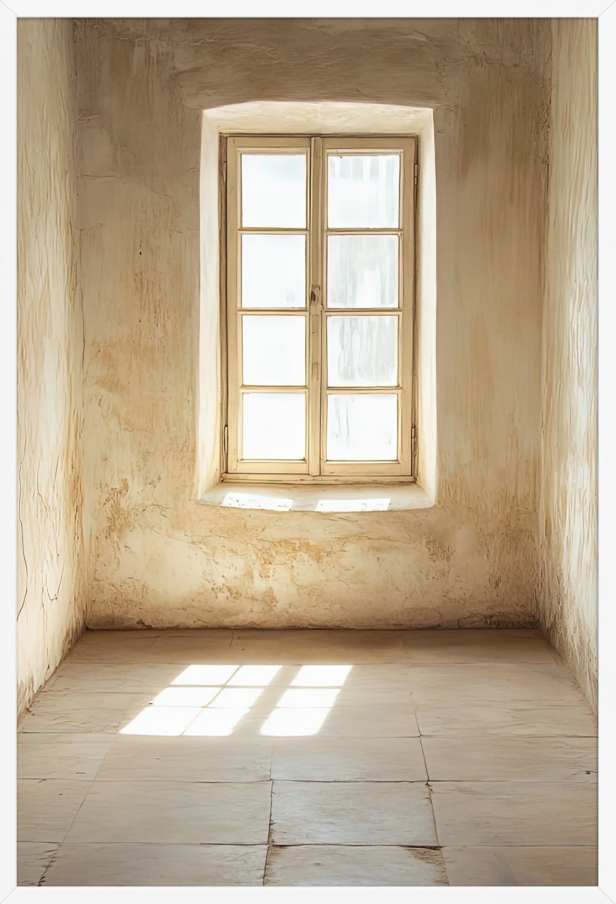 The Room of Light — poster in a white frame, front view