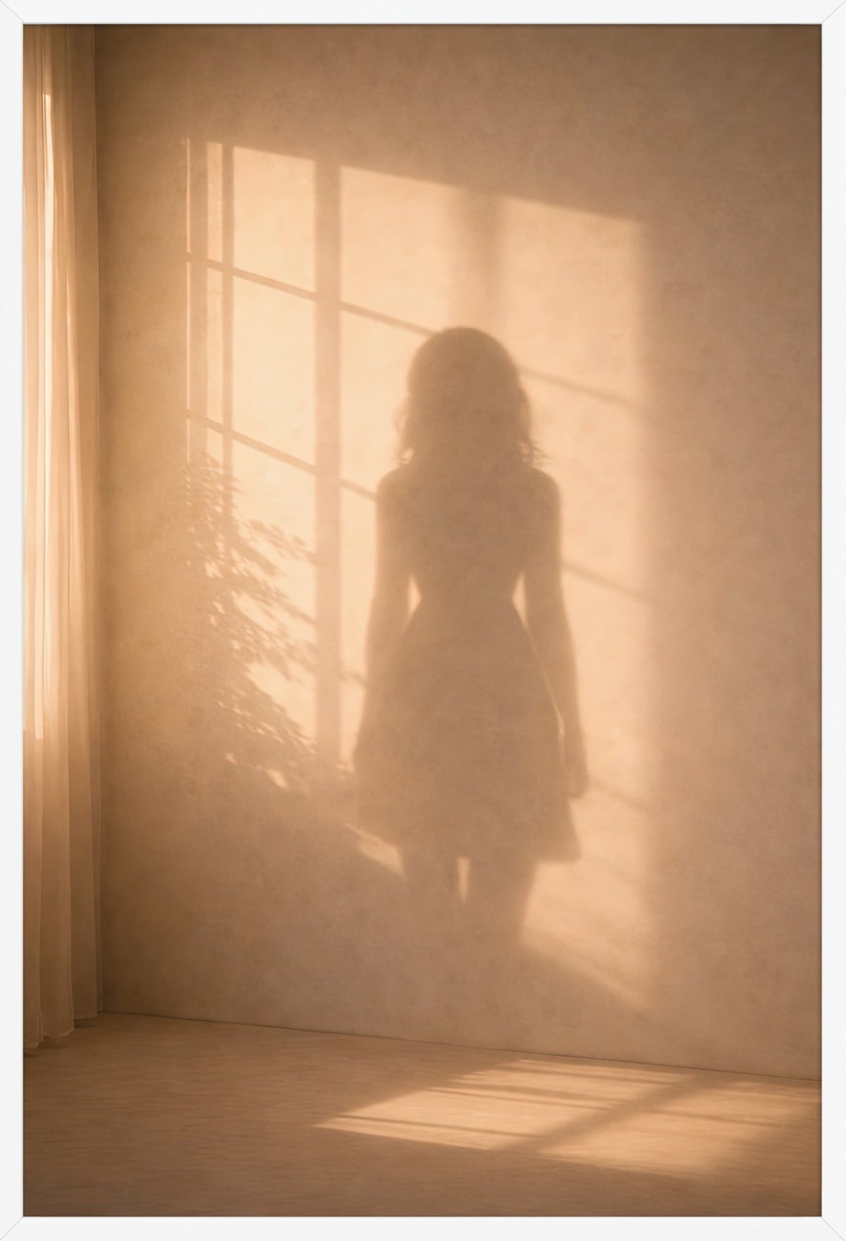 The Empty Room — poster in a white frame, front view