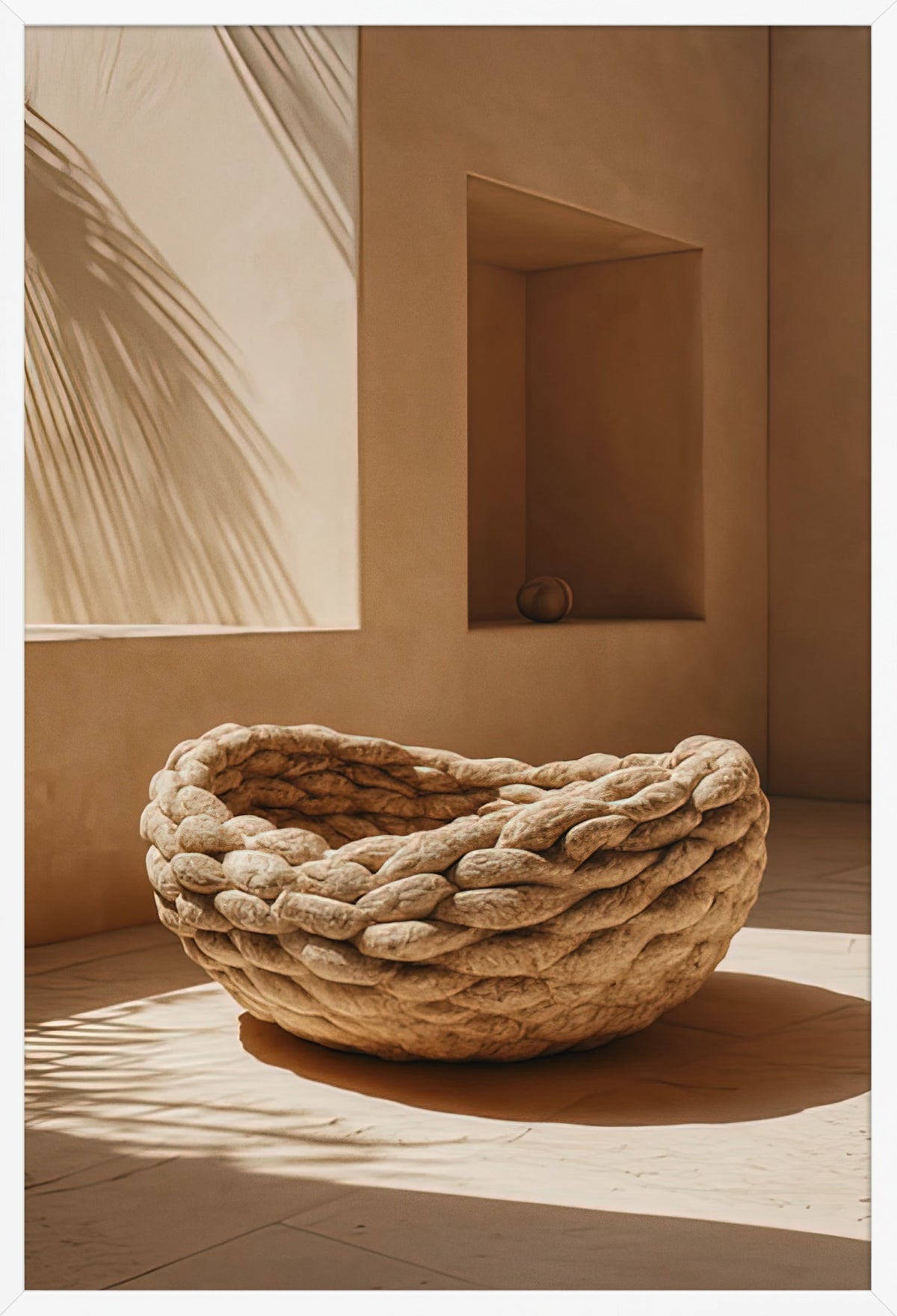 The Bowl in the Niche — poster in a white frame, front view