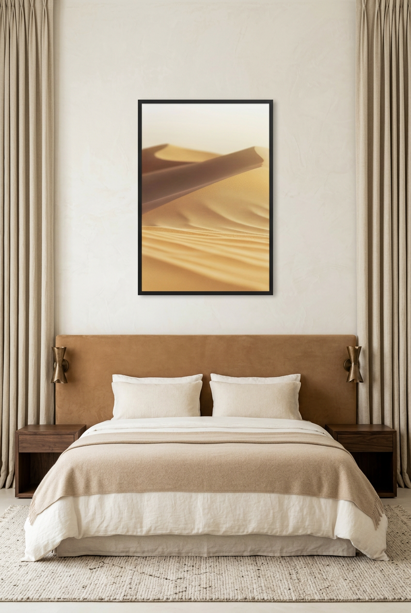 La Crête d’Or — poster in a black frame in a bedroom