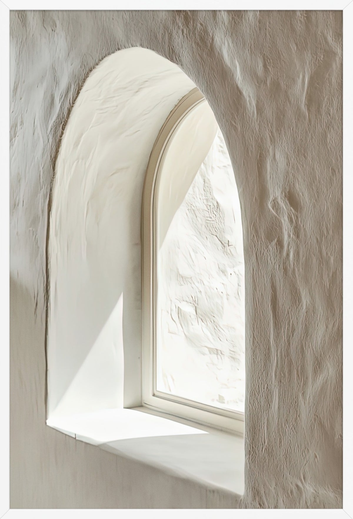 The Pointed Arch Window — poster in a white frame, front view