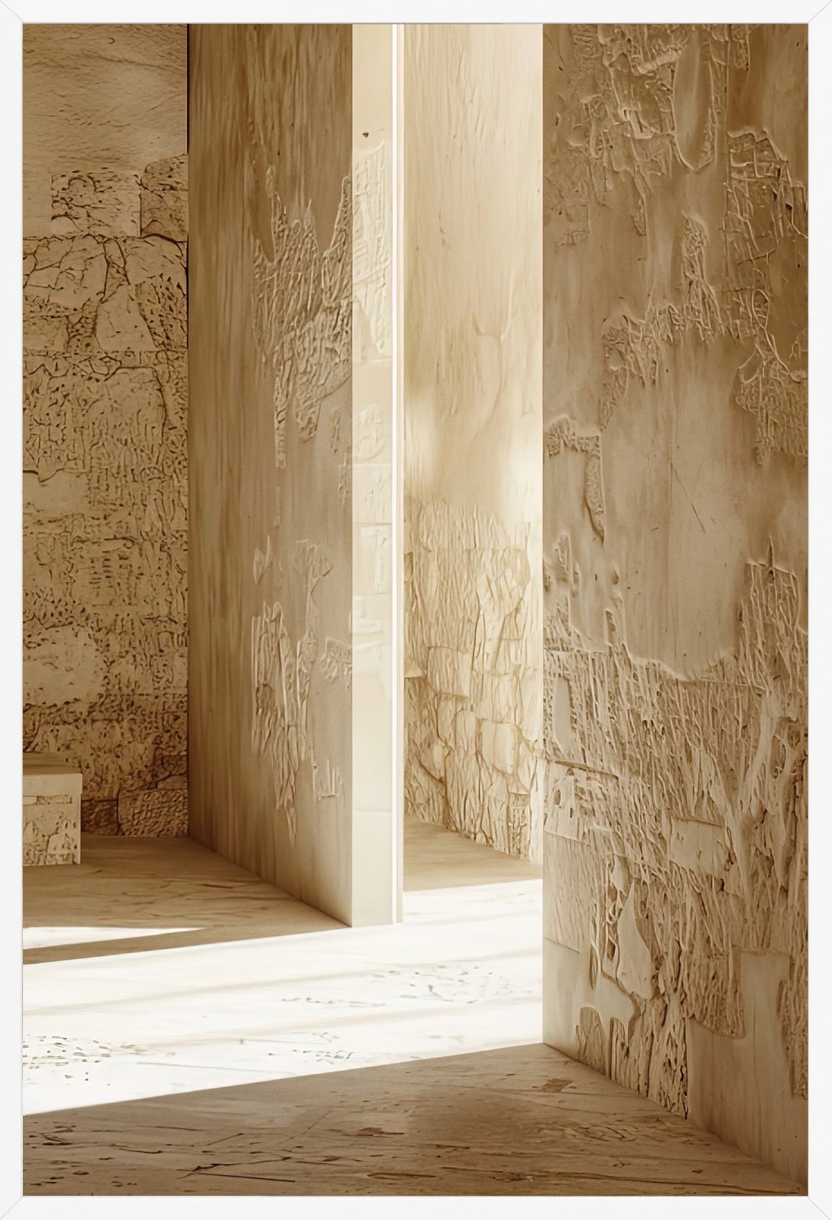 The Light Slit — poster in a white frame, front view