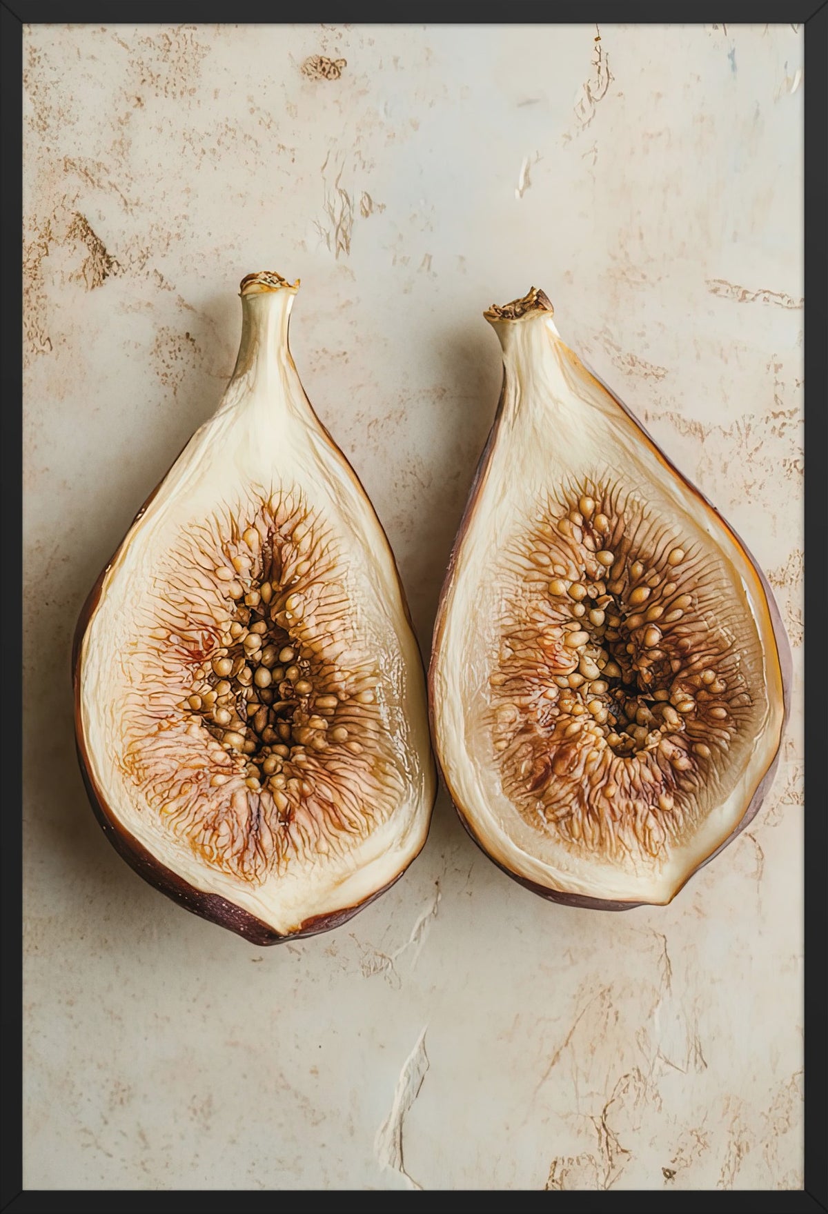 The Open Fig — poster in a black frame, front view