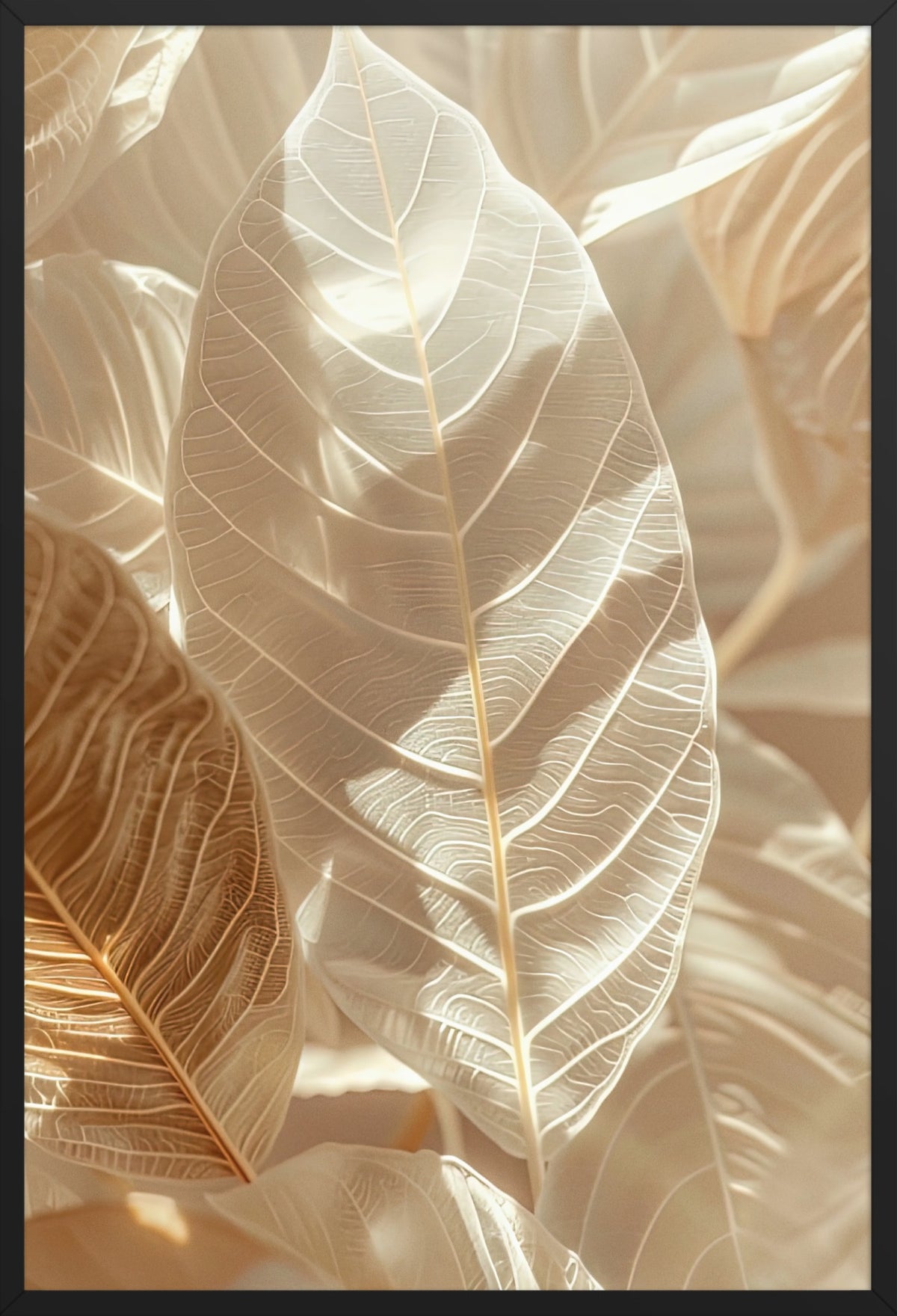 The Forest of Light — poster in a black frame, front view
