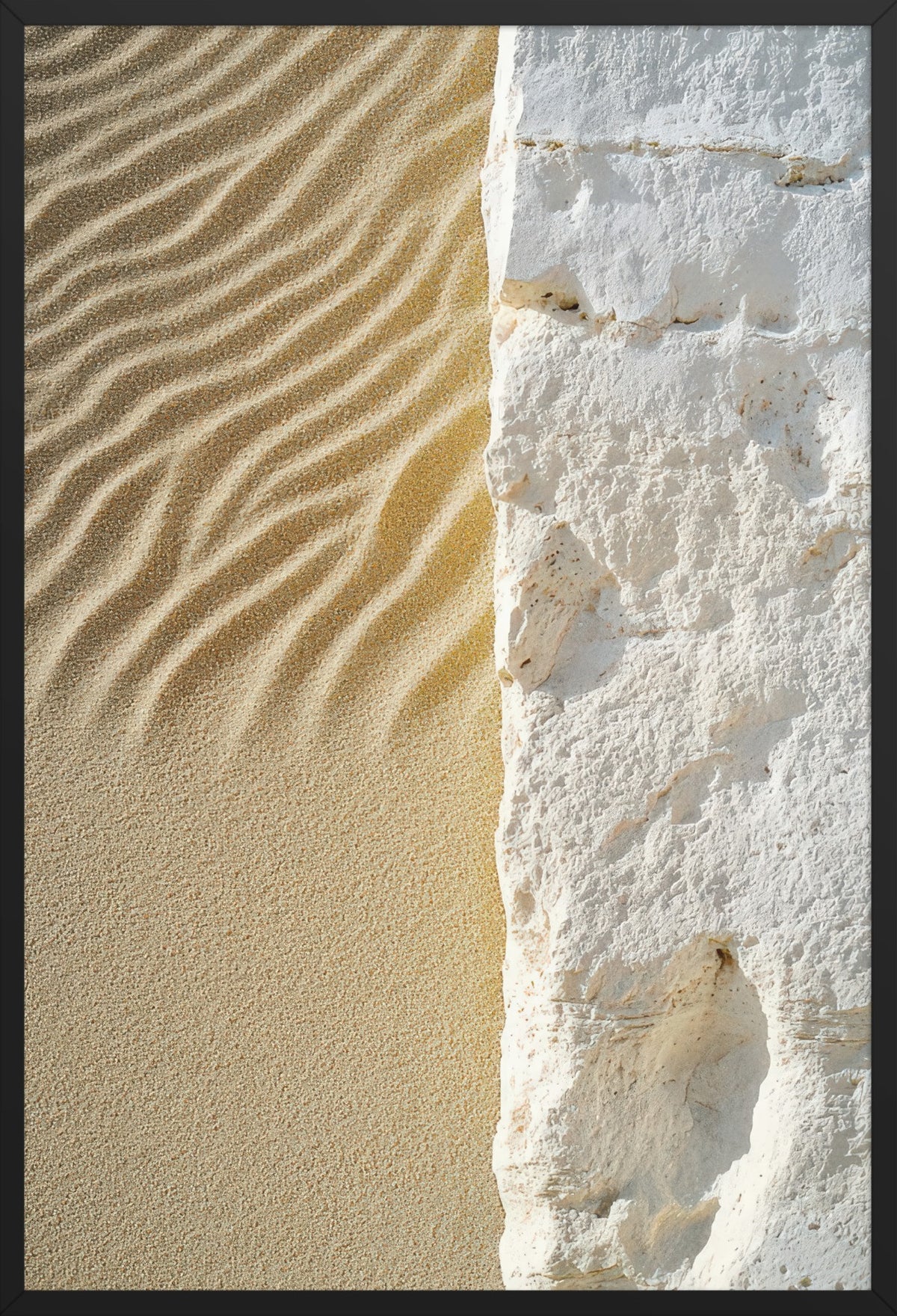 The Border — poster in a black frame, front view