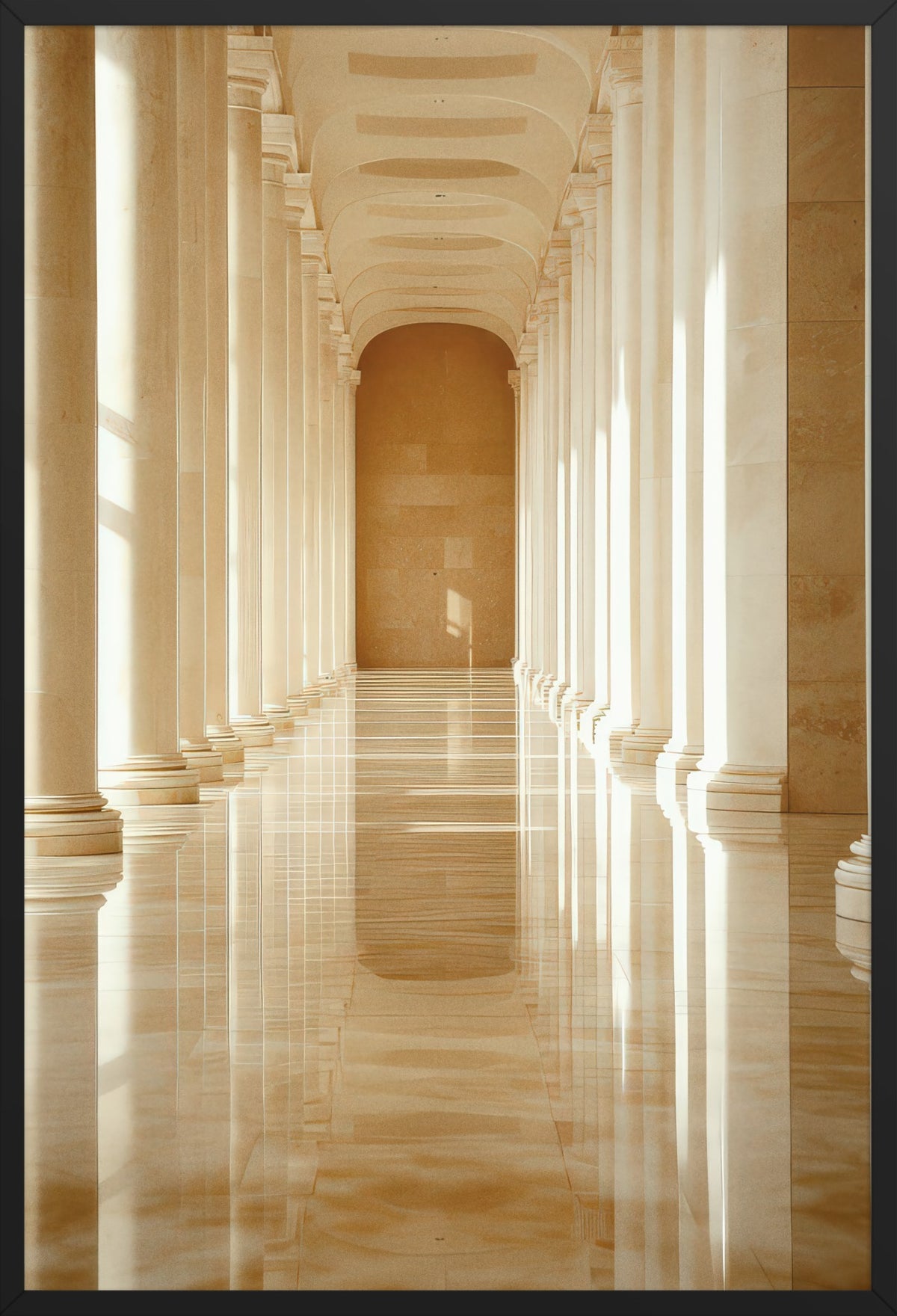 The Gallery — poster in a black frame, front view