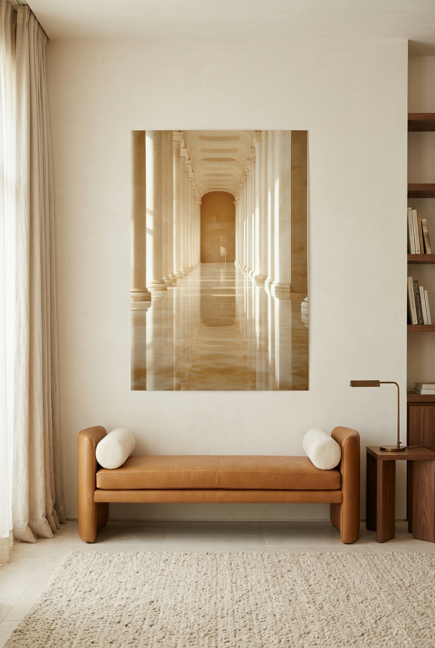 La Galerie — Poster ohne Rahmen in einem Lesezimmer