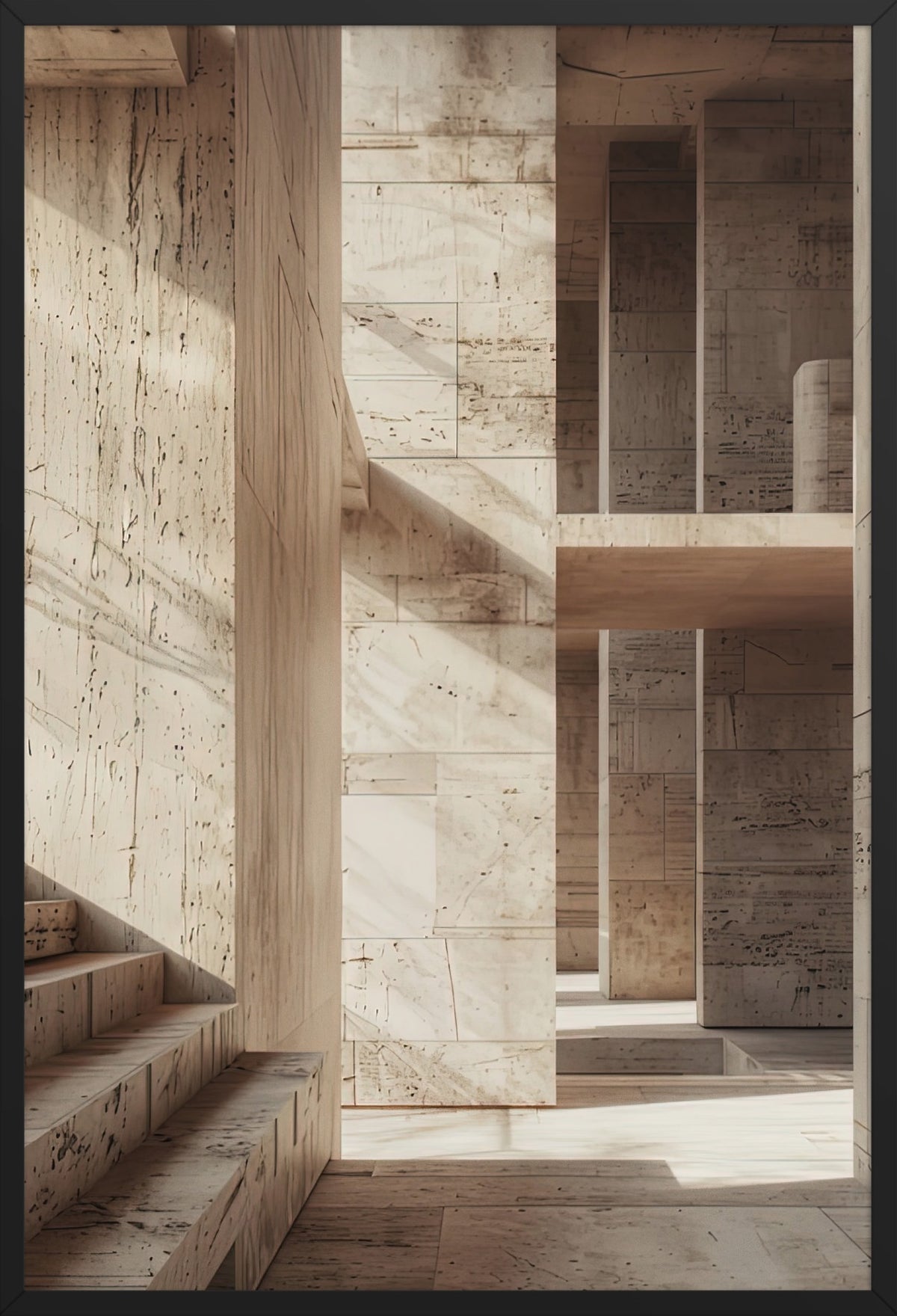 The Stone Gallery — poster in a black frame, front view