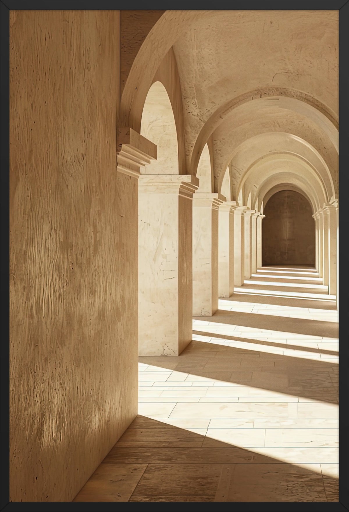 The Arches Gallery — poster in a black frame, front view