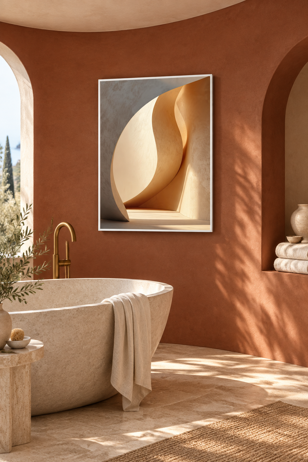 The Great Curve with a white frame