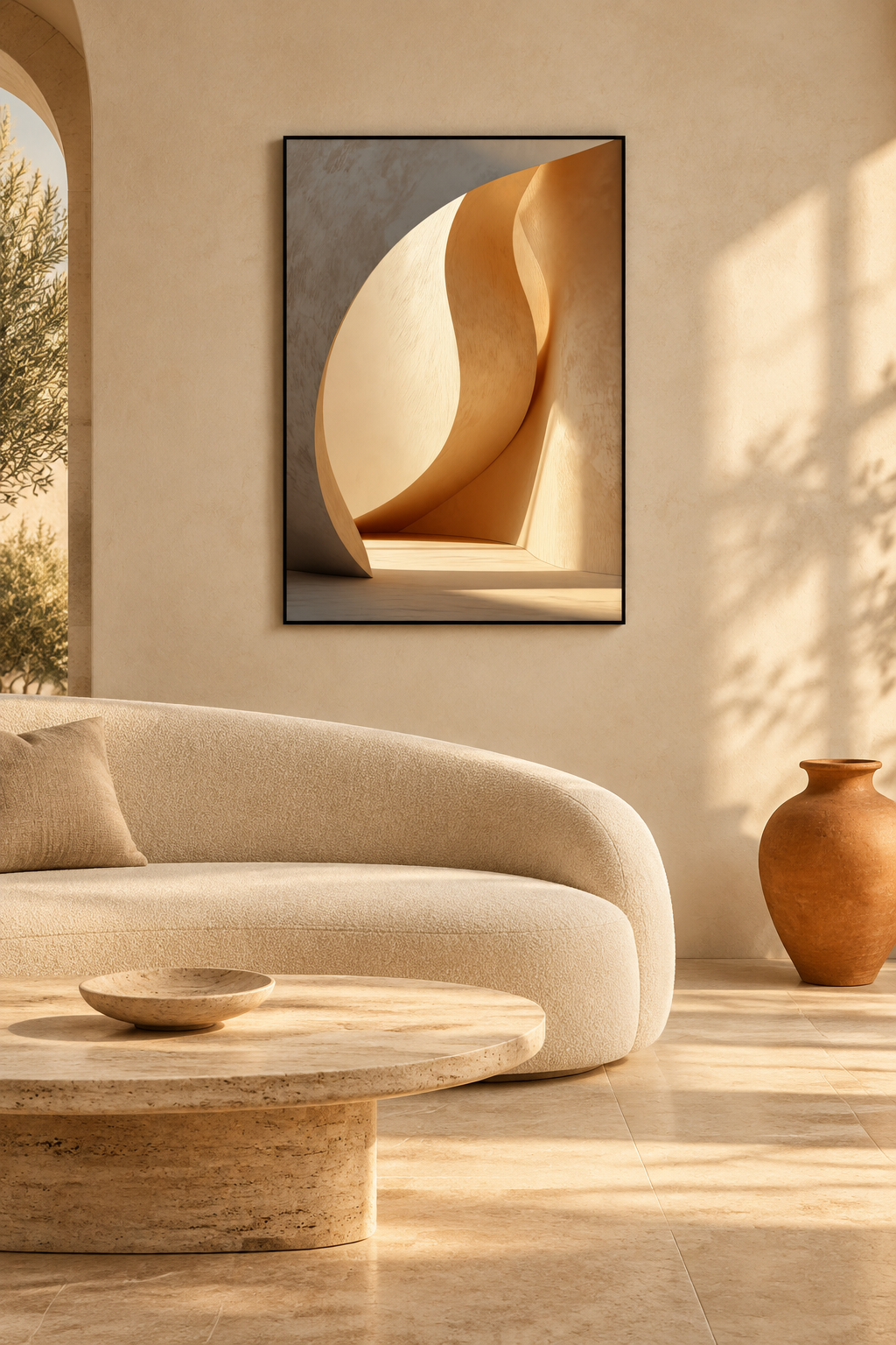 The Great Curve with a black frame