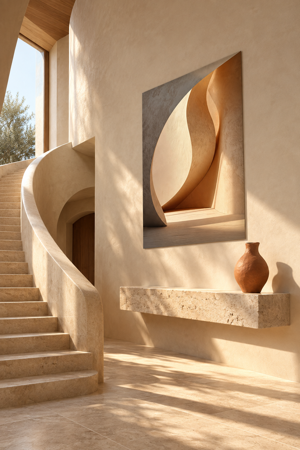 The Great Curve in an architectural entrance hall