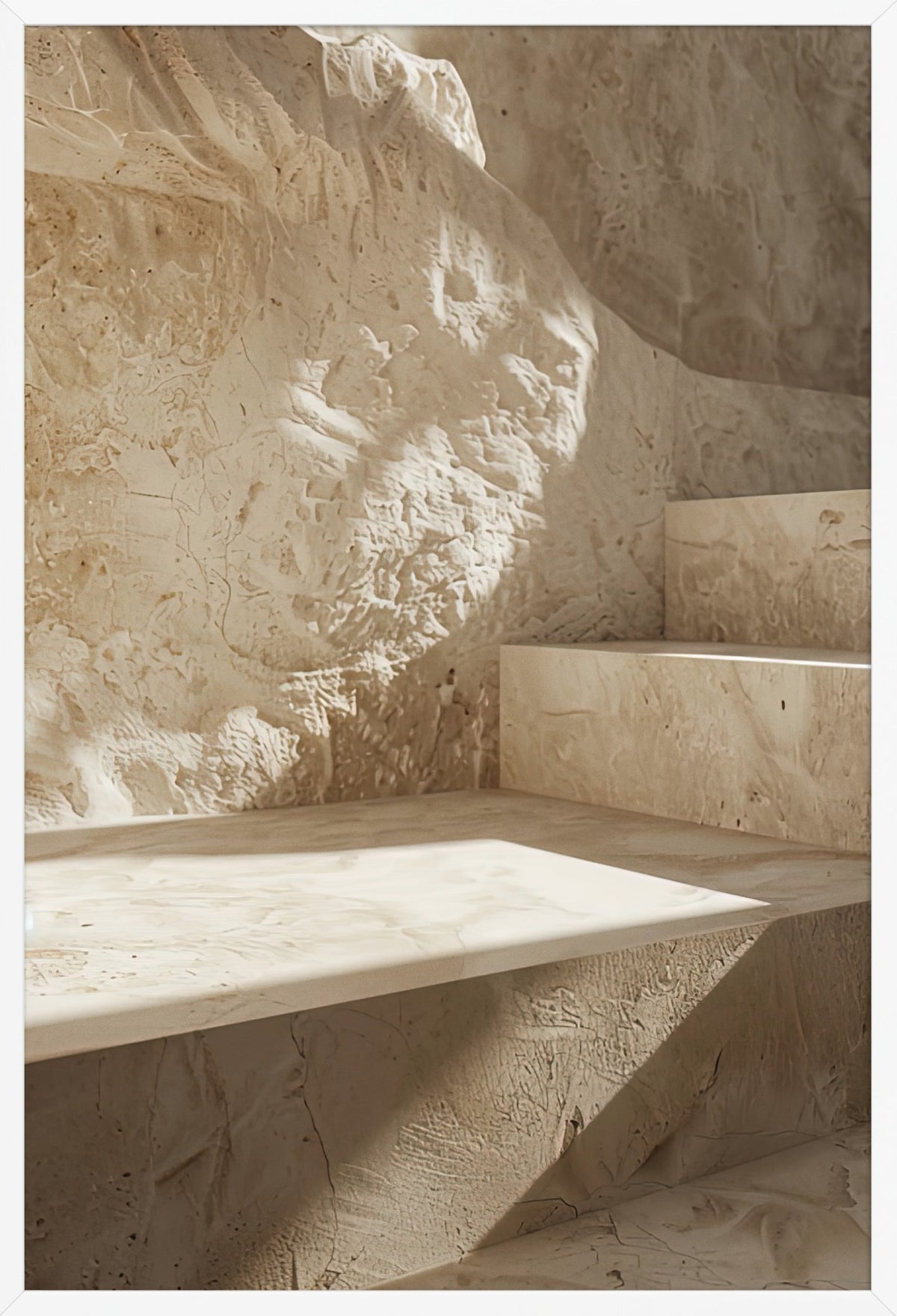 Stone Cave — poster in a white frame, front view