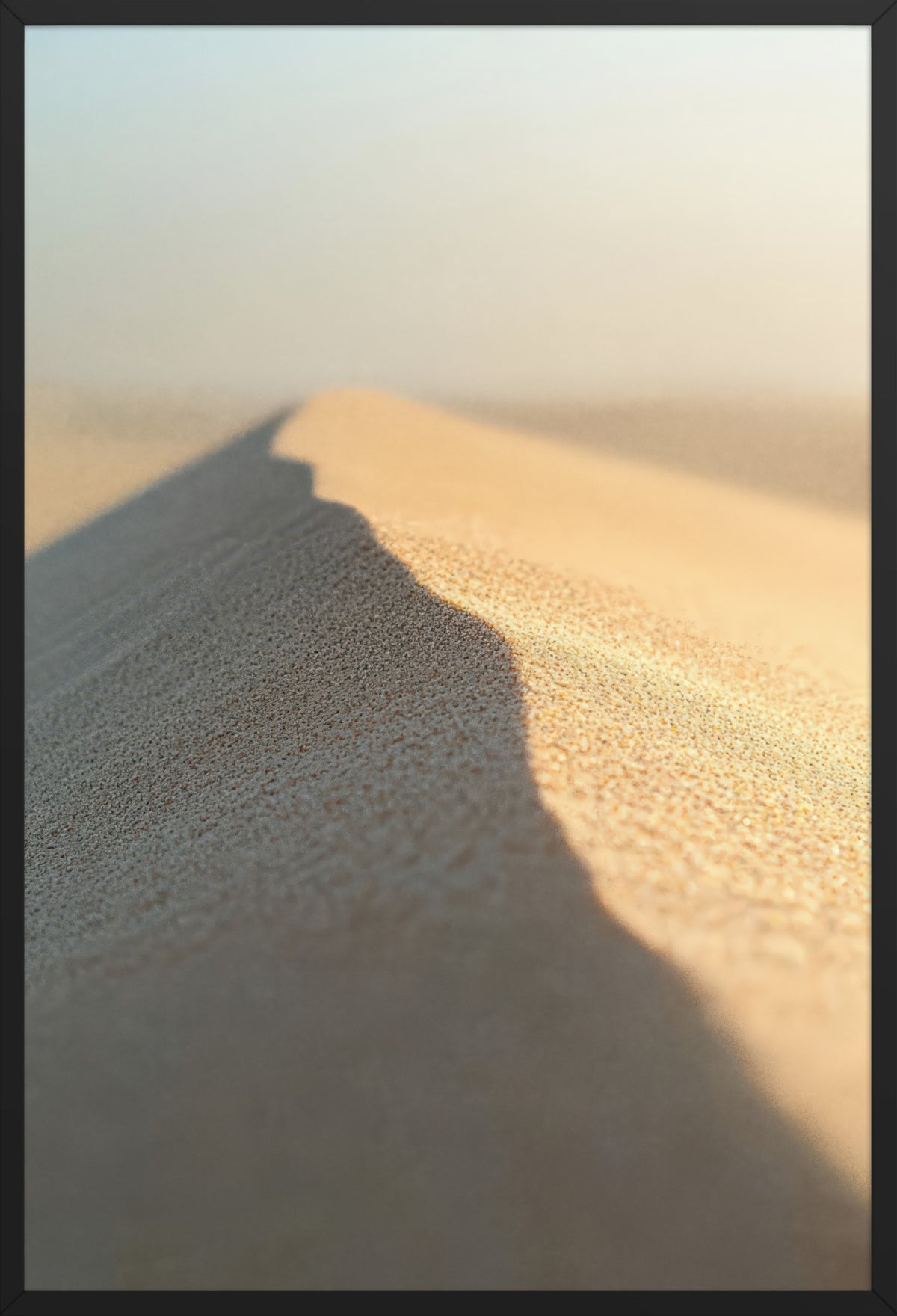 The Horizon Line — poster in a black frame, front view