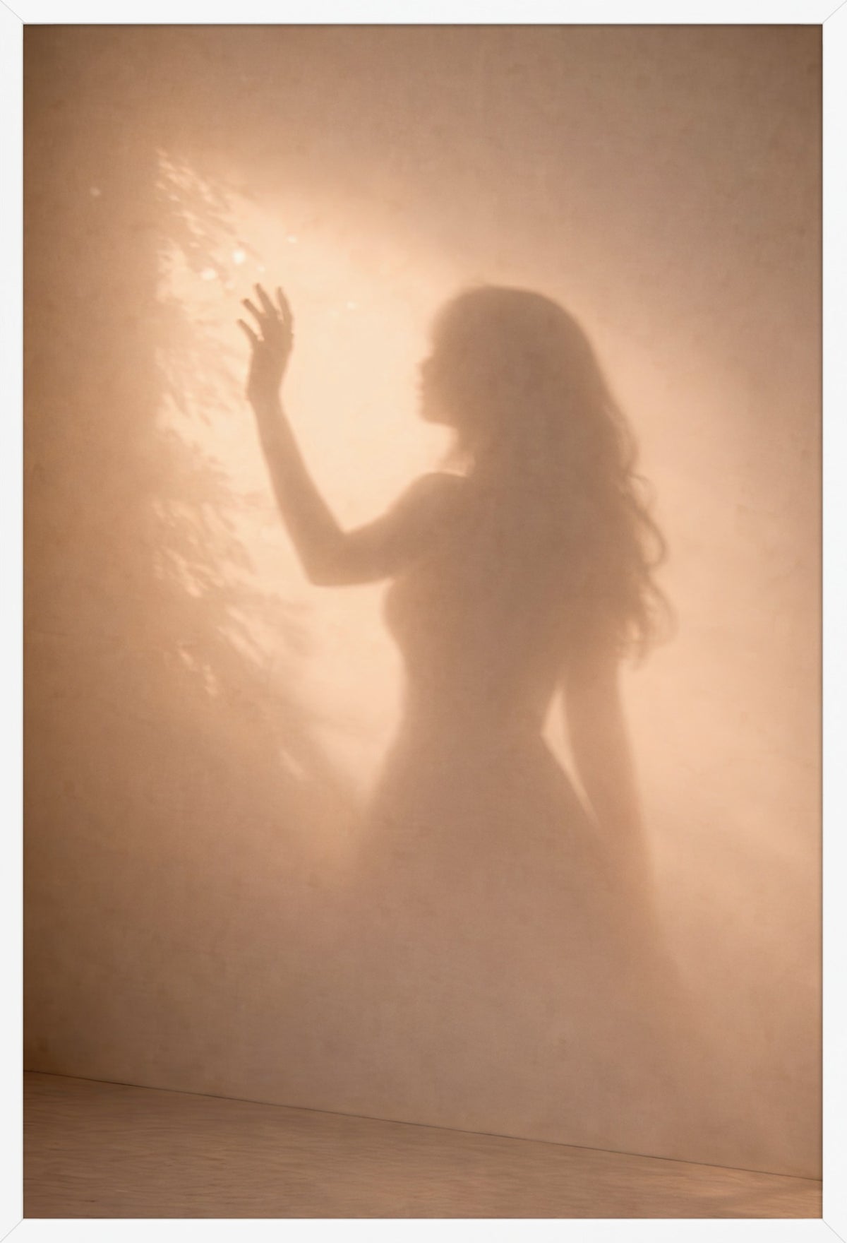 The Touch of Light — poster in a white frame, front view