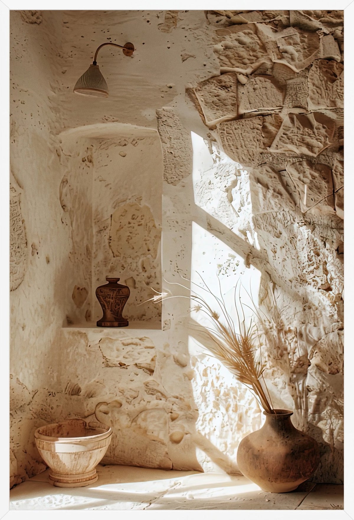 The Stone House — poster in a white frame, front view