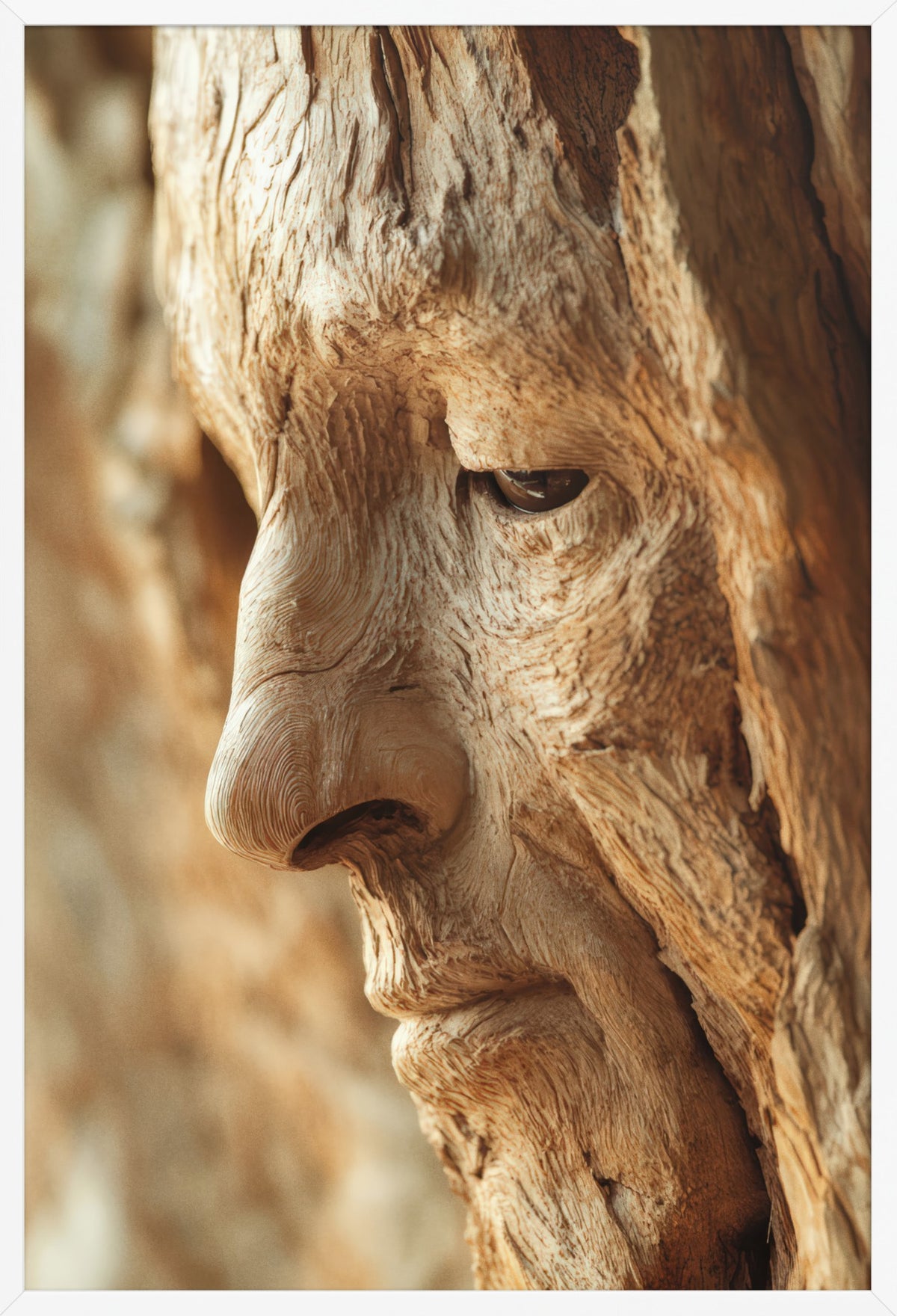 The Memory of Wood — poster in a white frame, front view