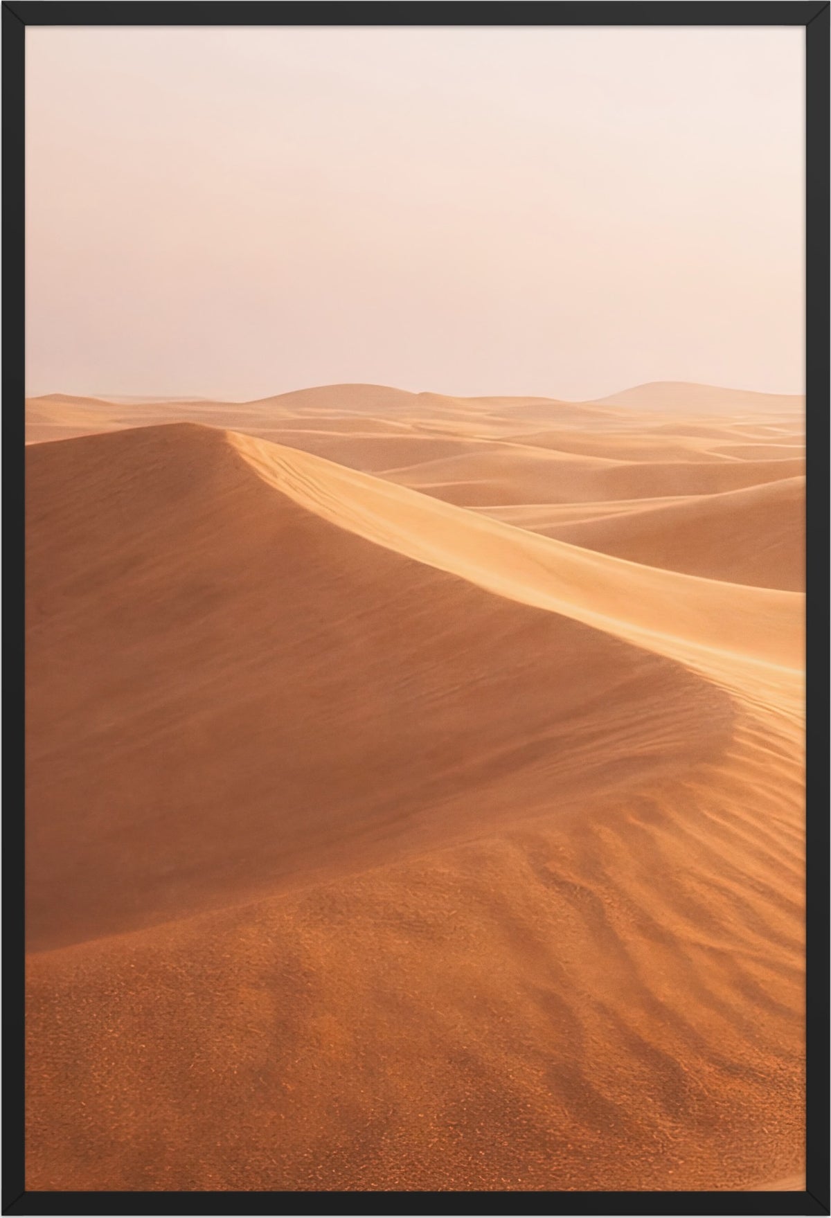 The Sea of Sand — black frame, 61 × 91 cm